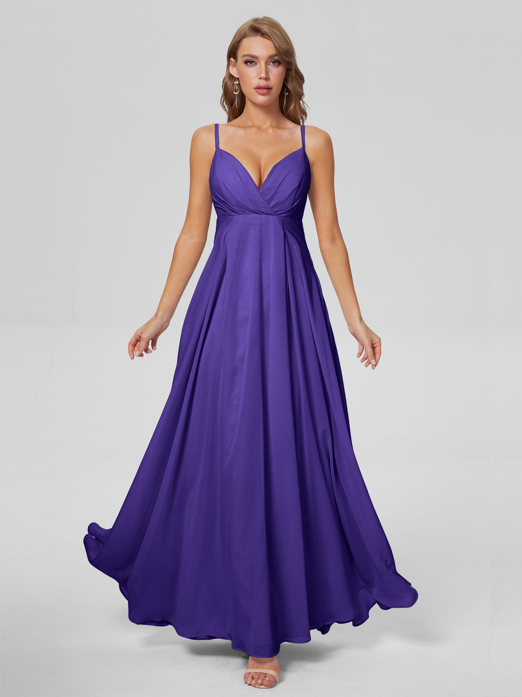 Laila Affordable Spaghetti Straps Chiffon Bridesmaid Dresses