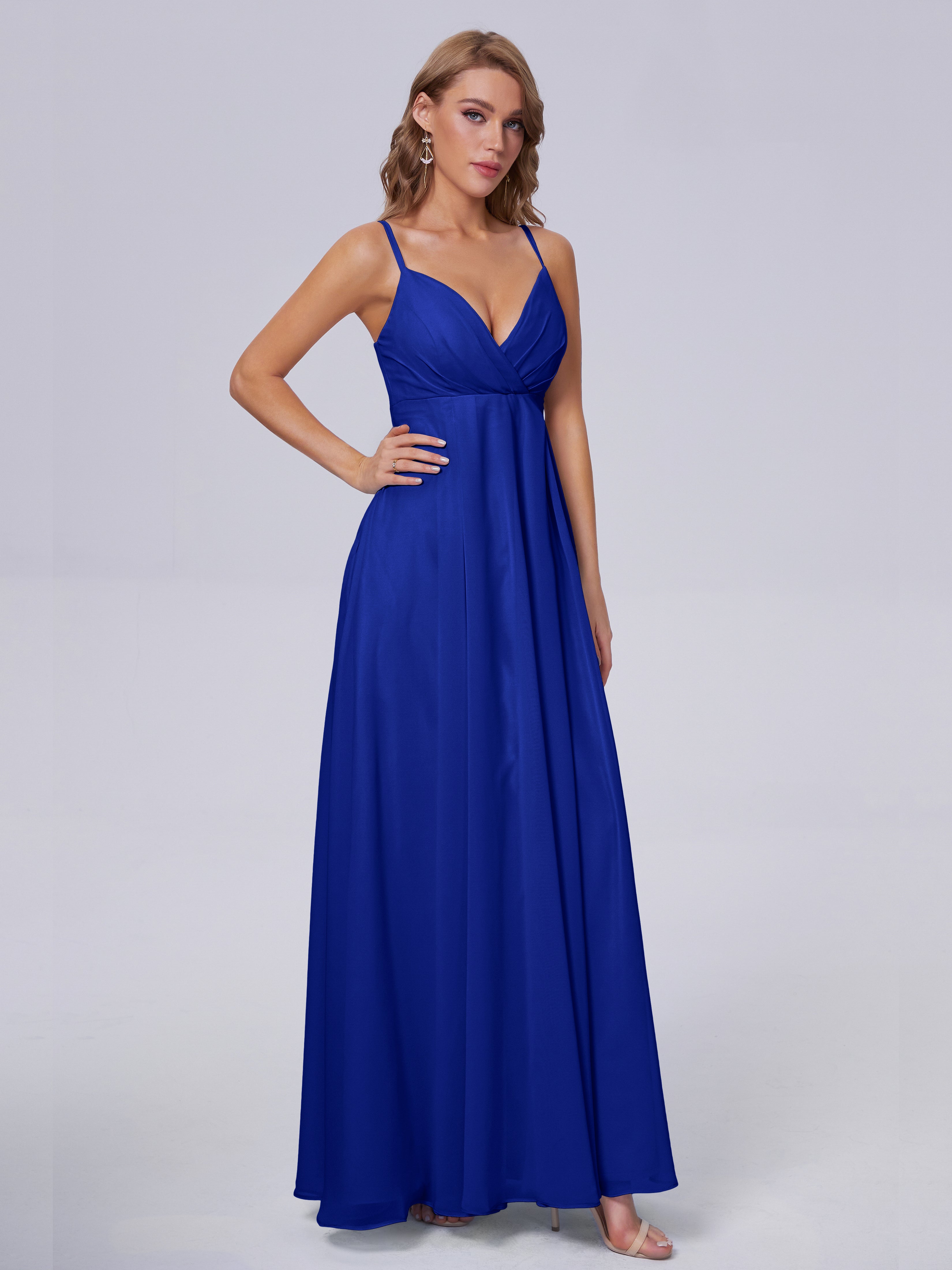 Laila Affordable Spaghetti Straps Chiffon Bridesmaid Dresses