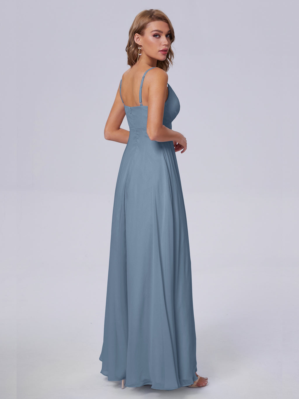 Laila Affordable Spaghetti Straps Chiffon Bridesmaid Dresses