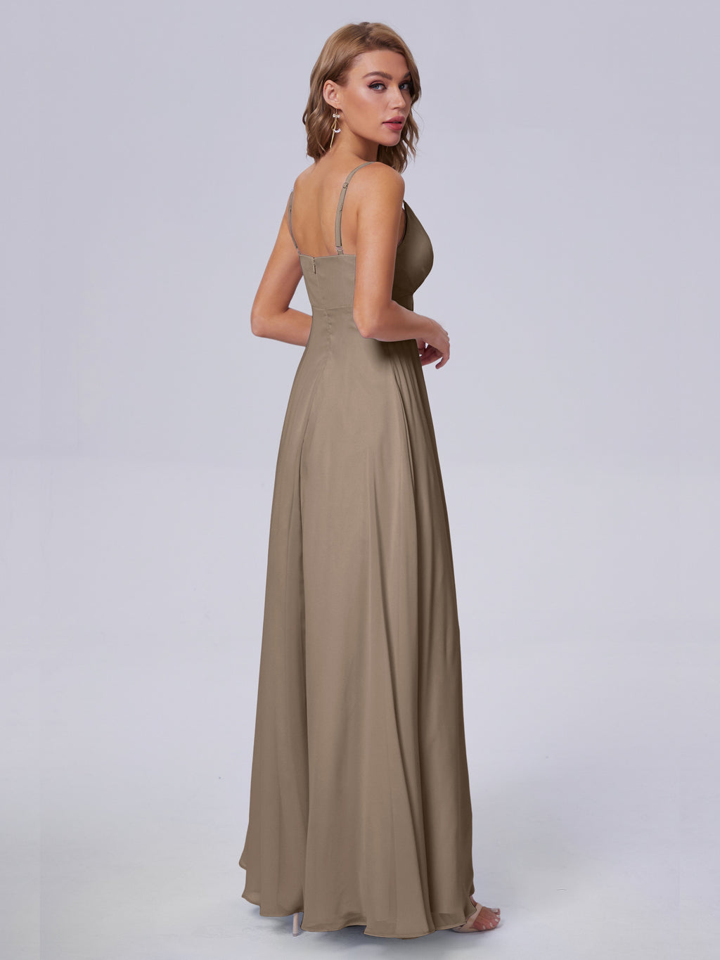 Laila Affordable Spaghetti Straps Chiffon Bridesmaid Dresses
