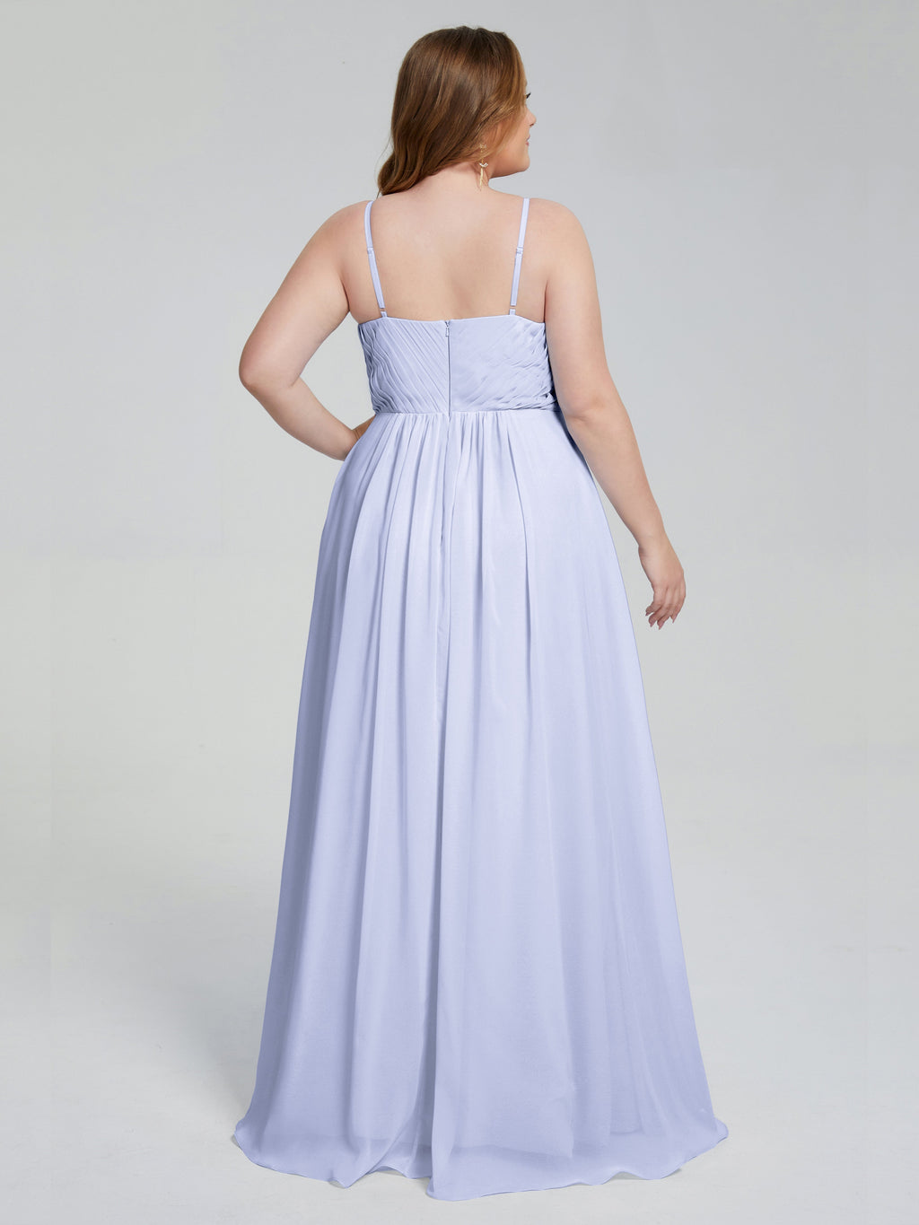 Londyn Spaghetti Straps Plus Size Long Bridesmaid Dresses