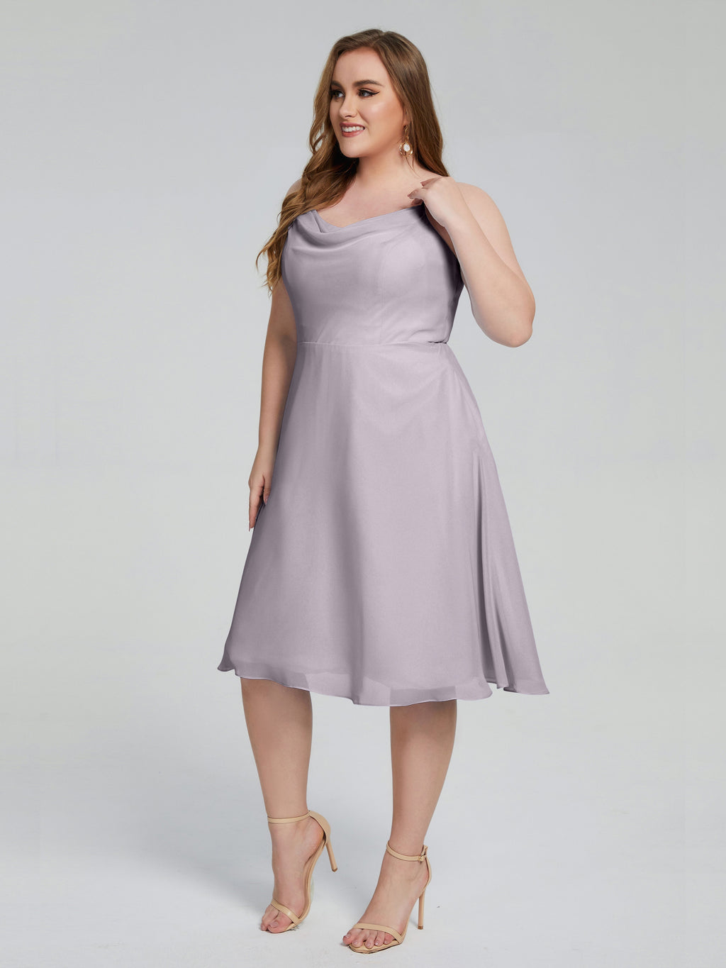 Mckenzie Spaghetti Straps Plus Size Short Bridesmaid Dresses