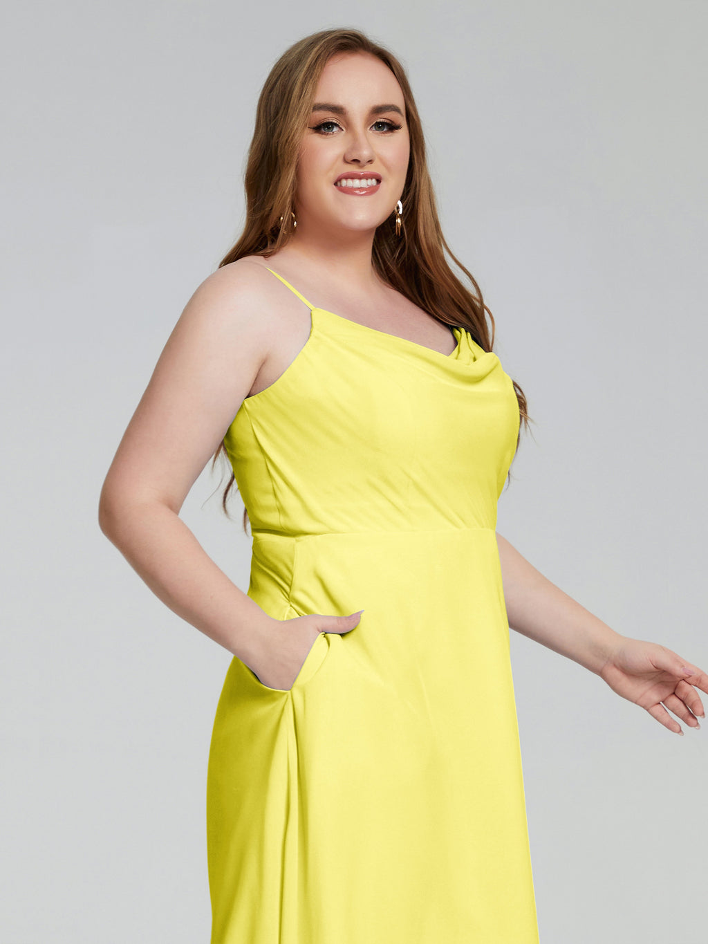 Mckenzie Spaghetti Straps Plus Size Short Bridesmaid Dresses