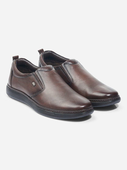 Men Brown Formal (ID2225)-Formals - iD Shoes