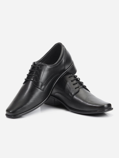 Men's Black Regular Toe Lace up Formal (ID6103)-Formals - iD Shoes