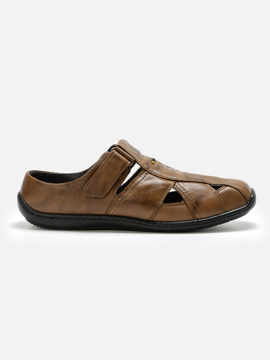 Men's Tan Mule Casual Sandal (ID4069)-Sandals/Slippers - iD Shoes