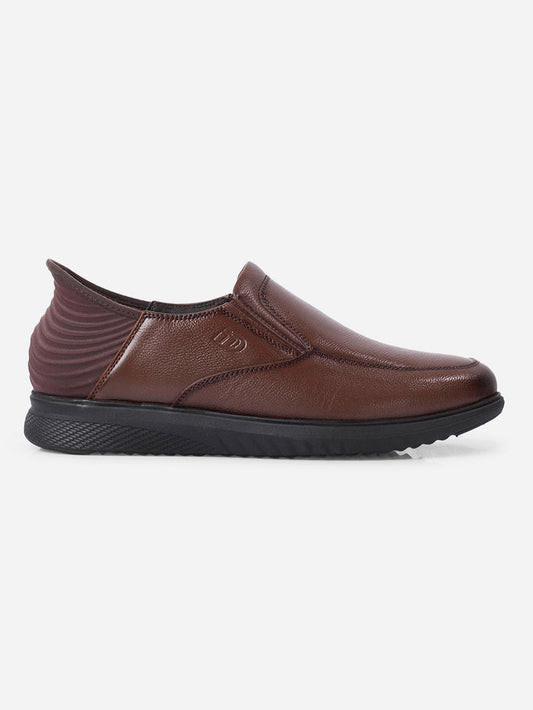 Men's Tan Slide N Go Slip On (ID2275)-Formals - iD Shoes