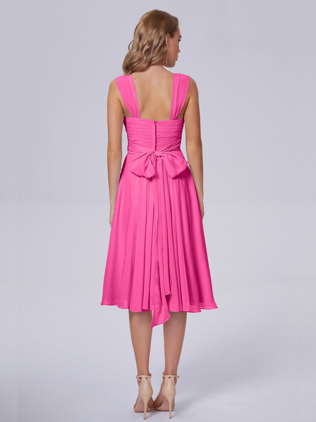 Mya Best Short Bridesmaid Dresses With Bowknot