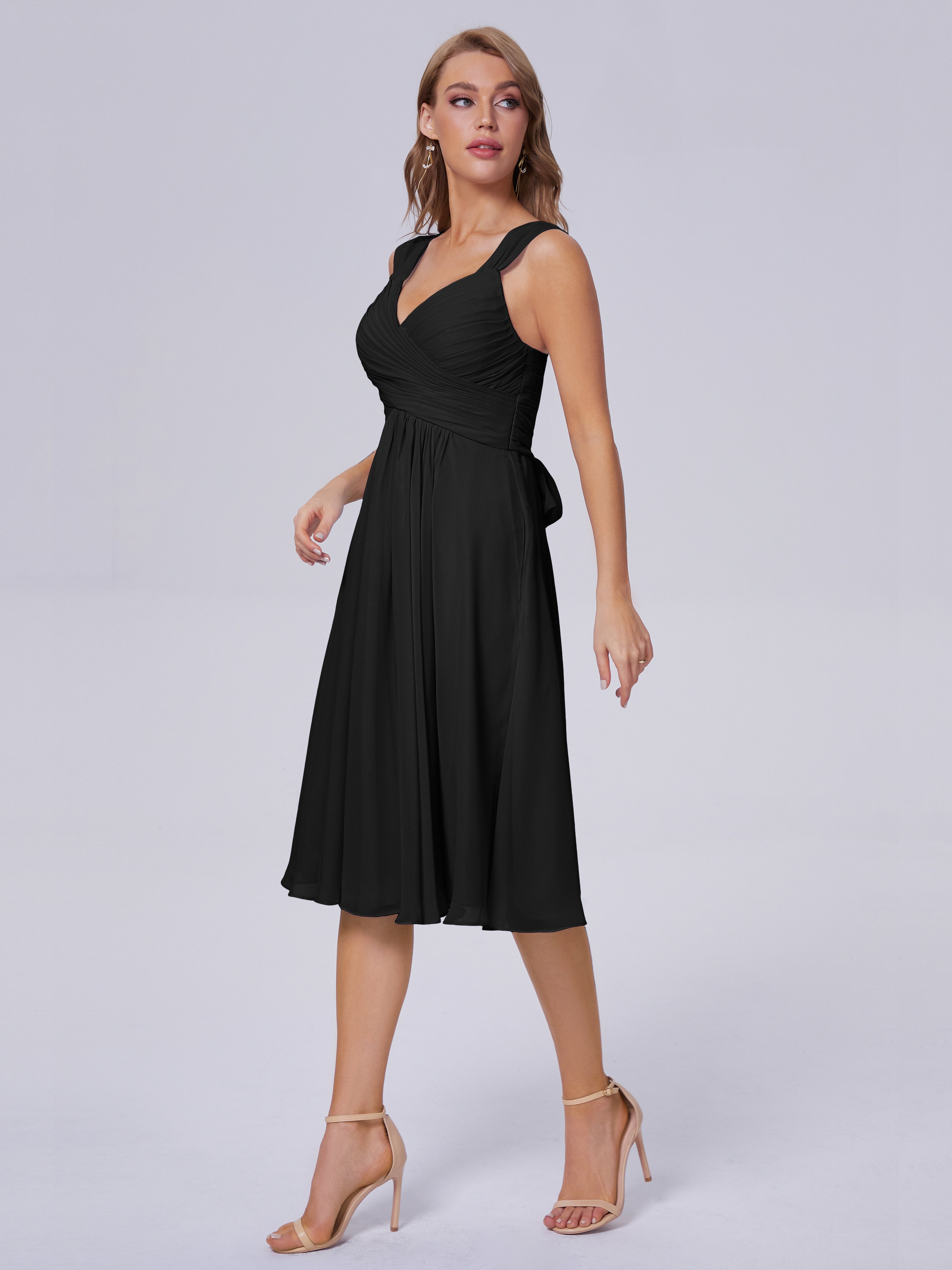 Mya Best Short Bridesmaid Dresses With Bowknot