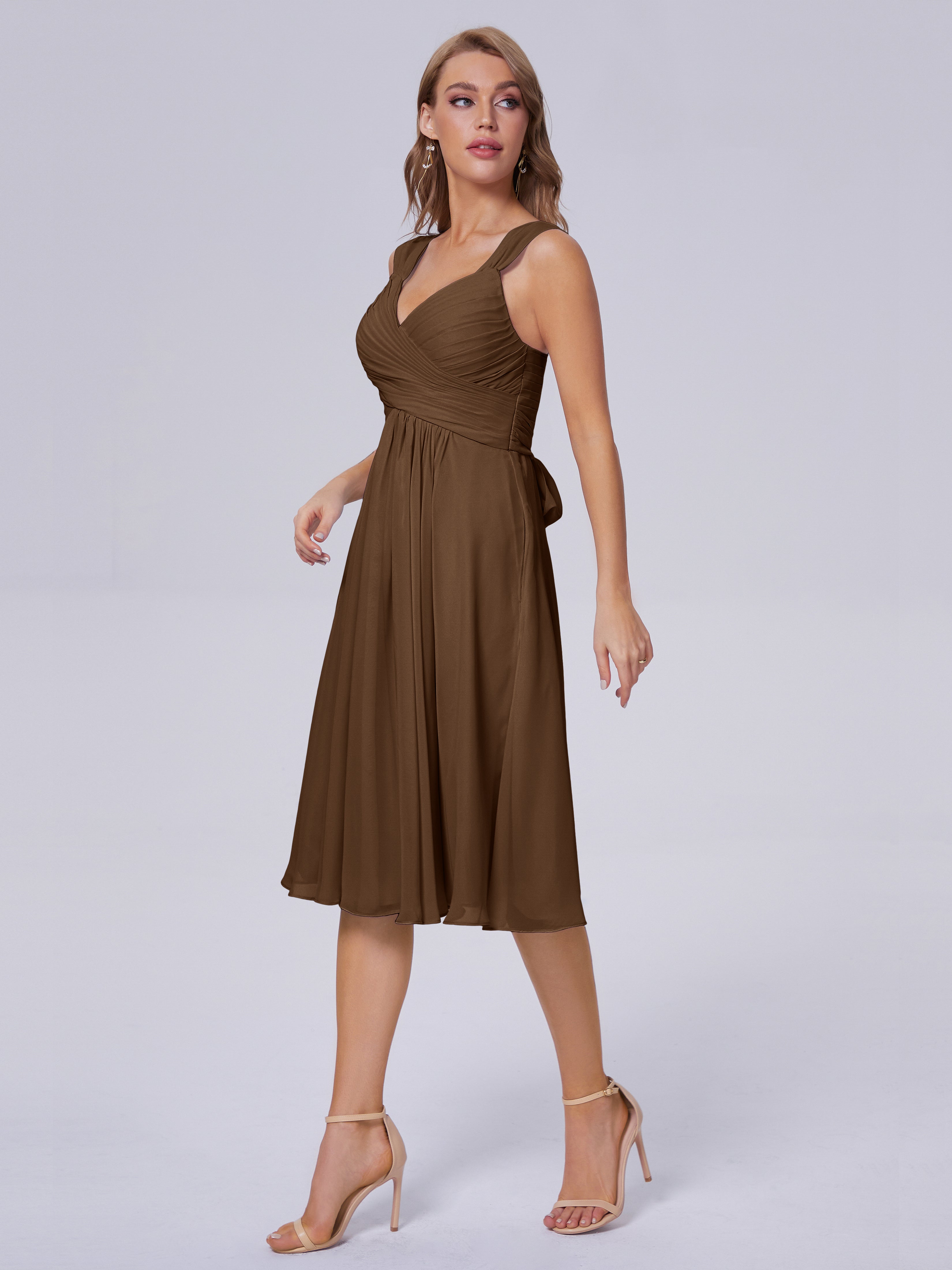 Mya Best Short Bridesmaid Dresses With Bowknot