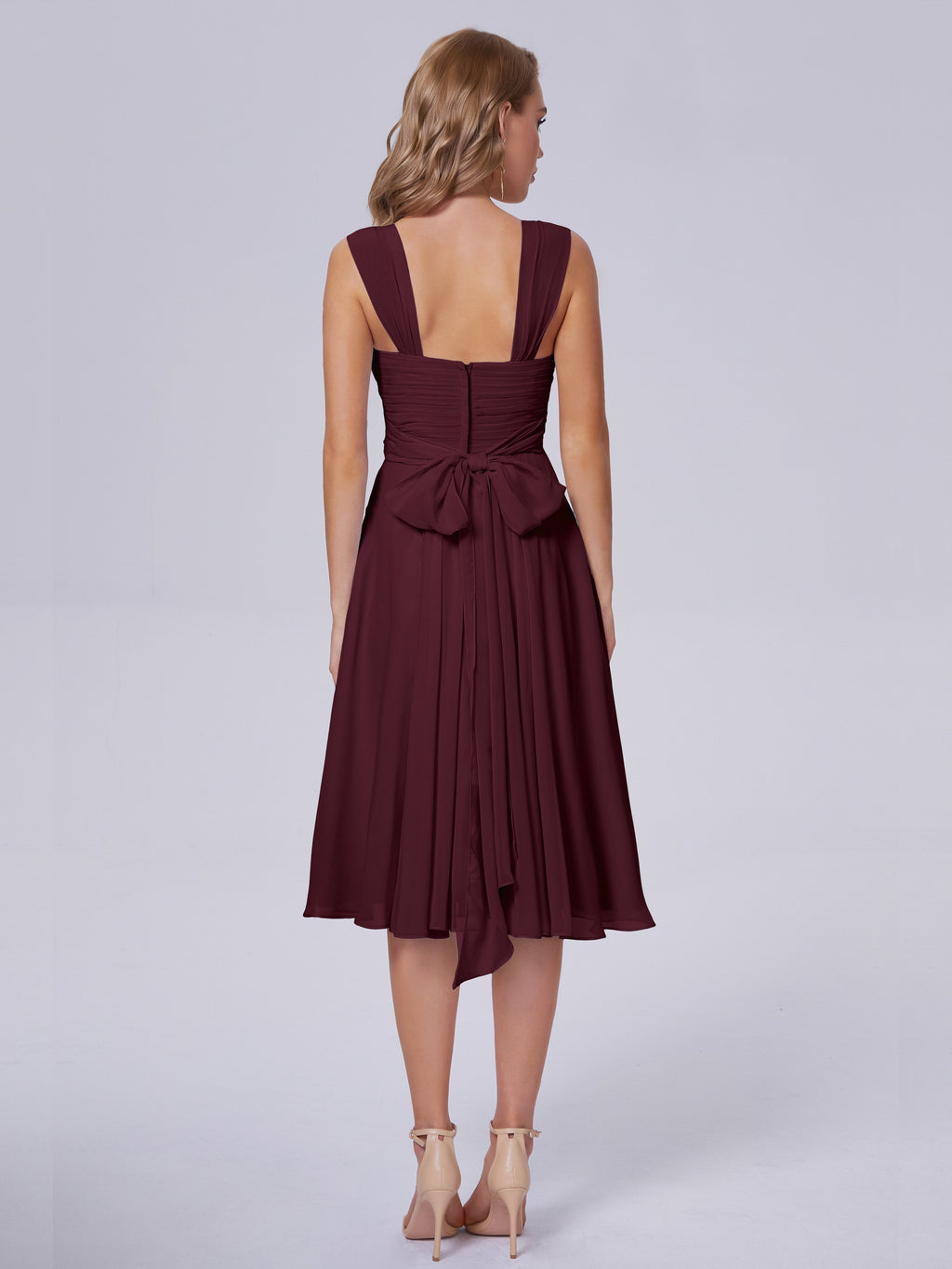 Mya Best Short Bridesmaid Dresses With Bowknot
