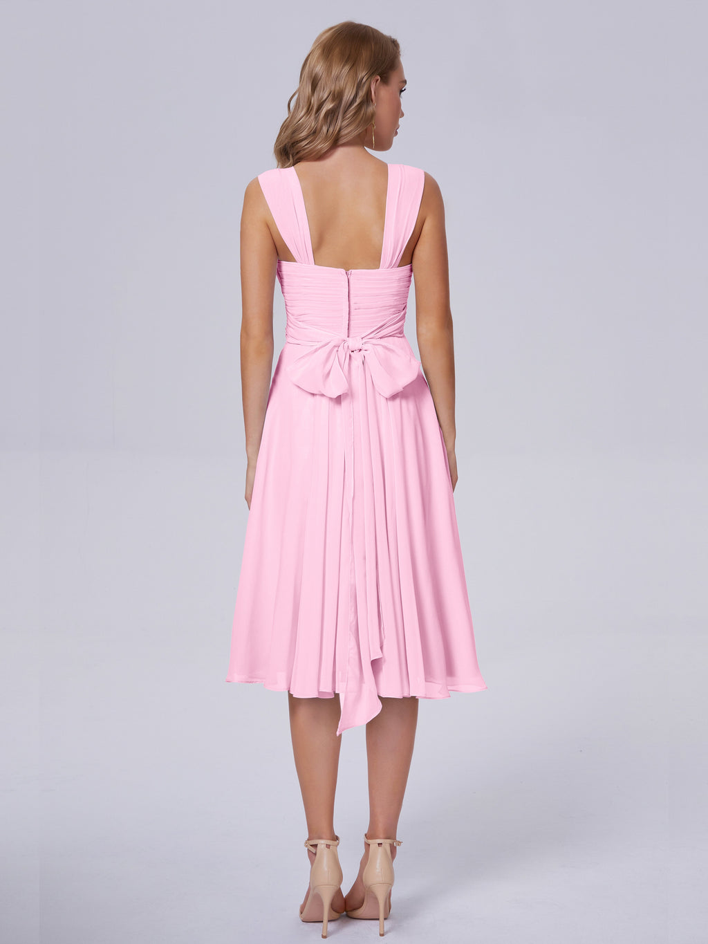 Mya Best Short Bridesmaid Dresses With Bowknot