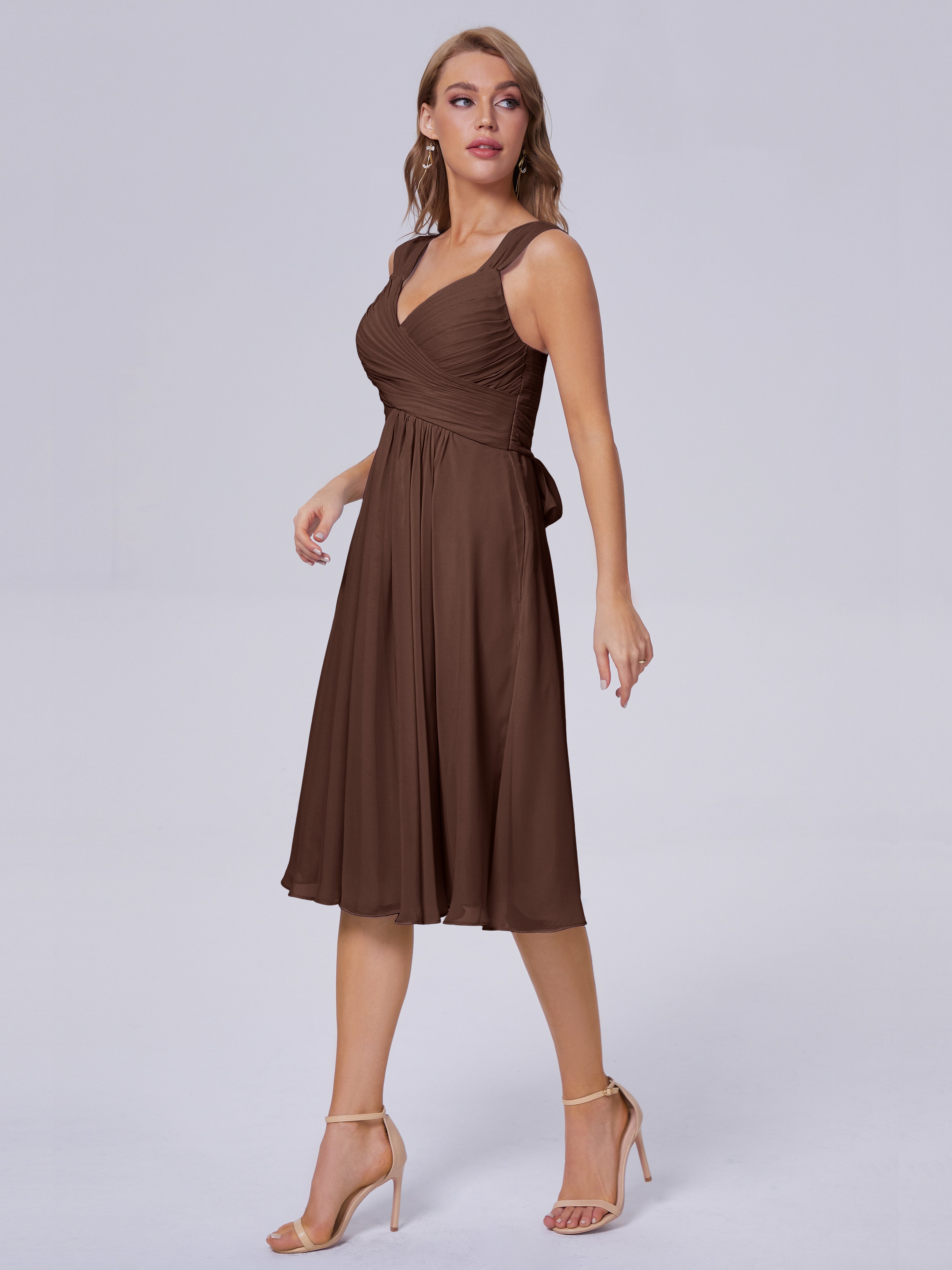 Mya Best Short Bridesmaid Dresses With Bowknot