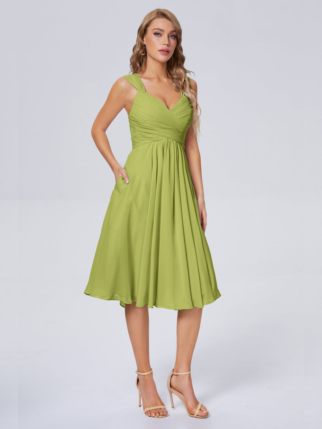 Mya Best Short Bridesmaid Dresses With Bowknot