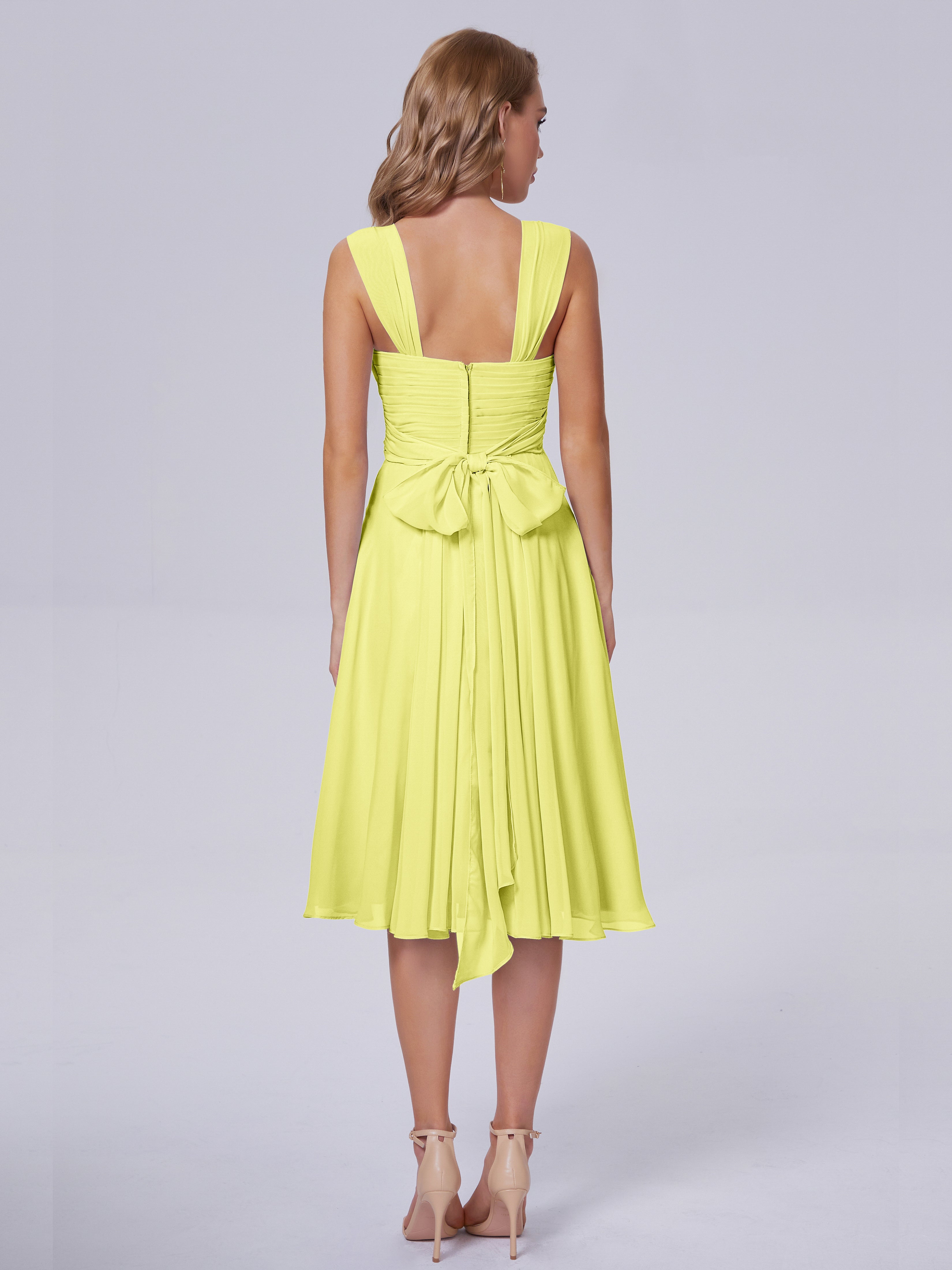 Mya Best Short Bridesmaid Dresses With Bowknot