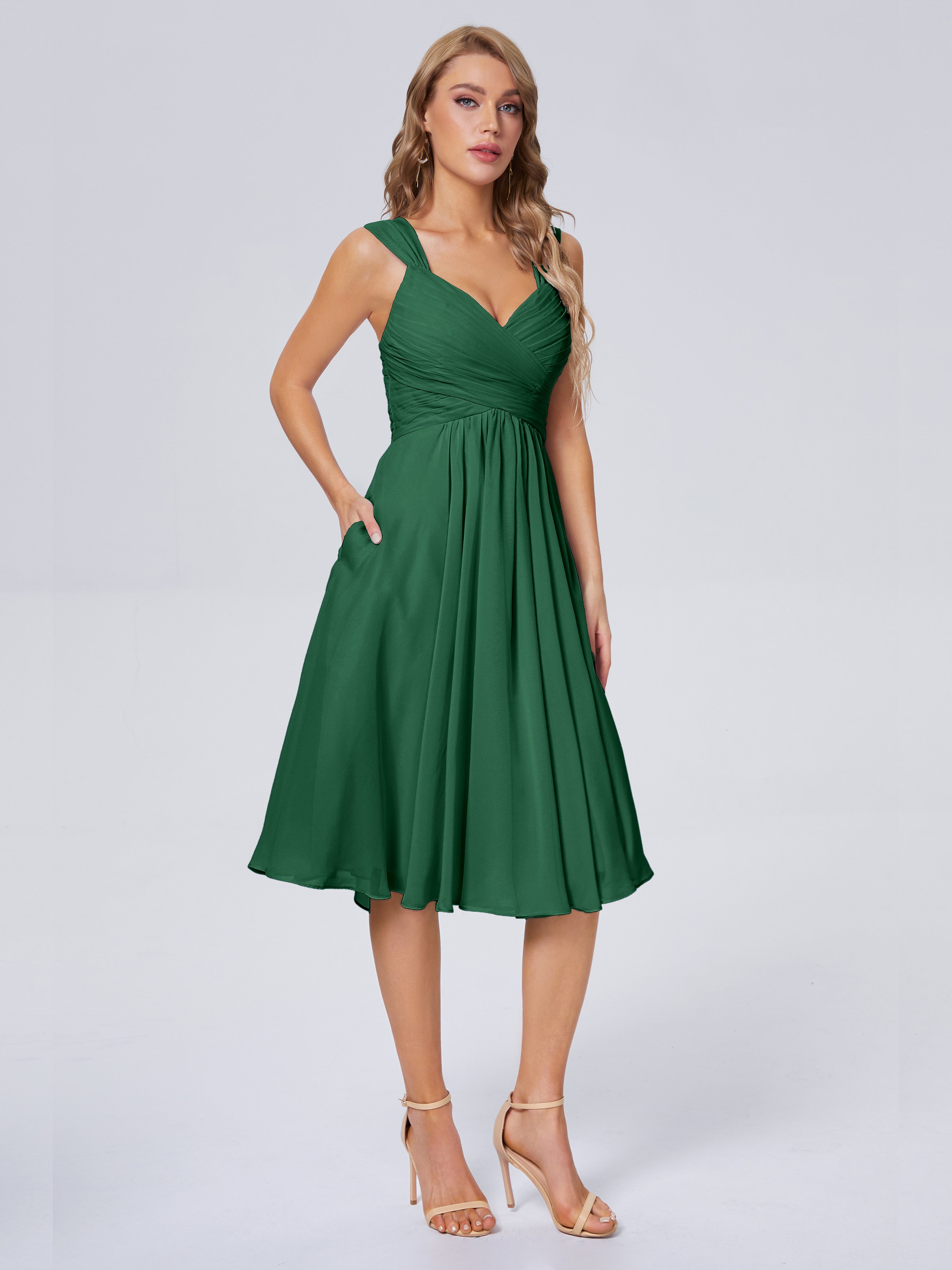 Mya Best Short Bridesmaid Dresses With Bowknot