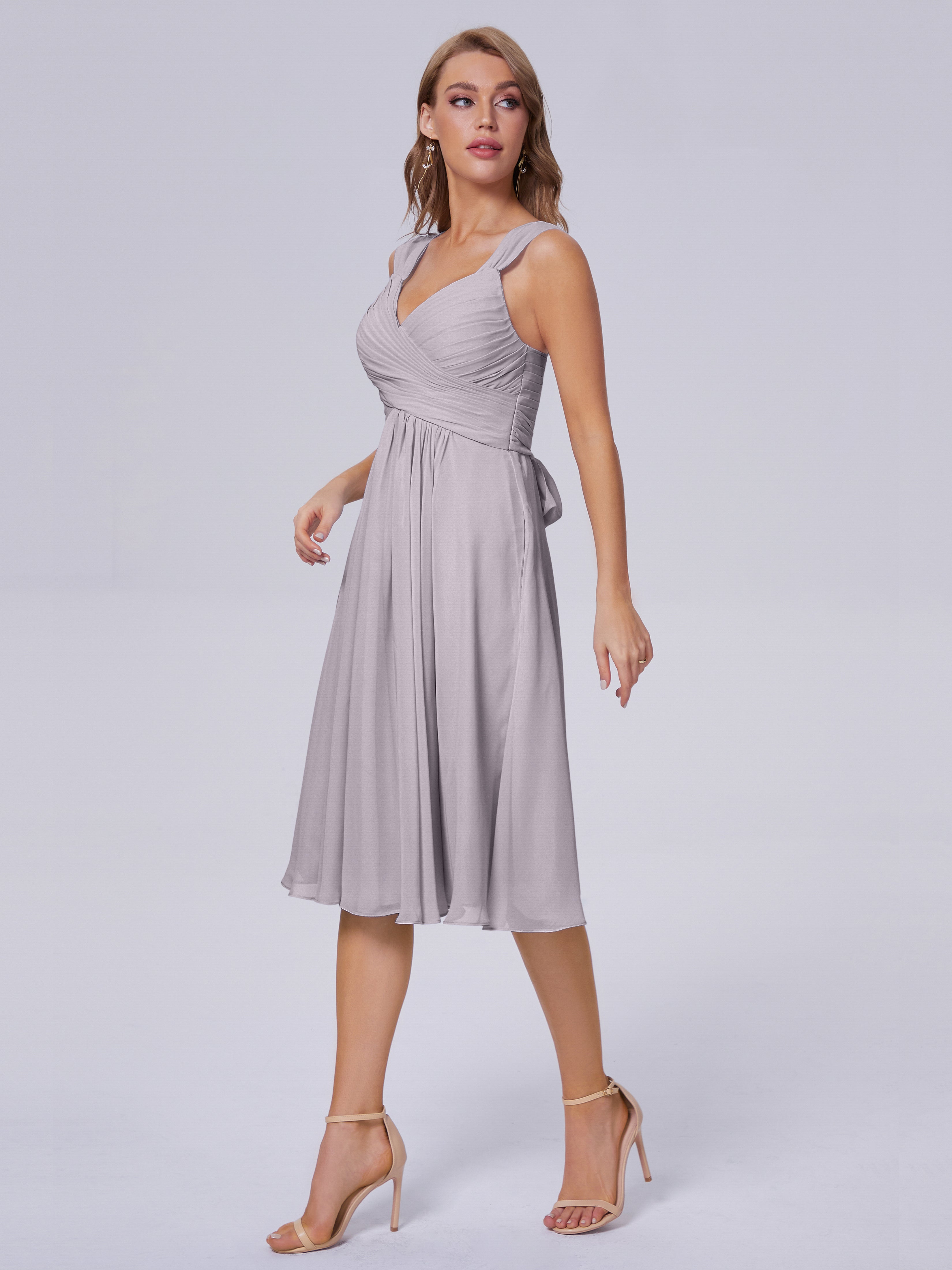 Mya Best Short Bridesmaid Dresses With Bowknot