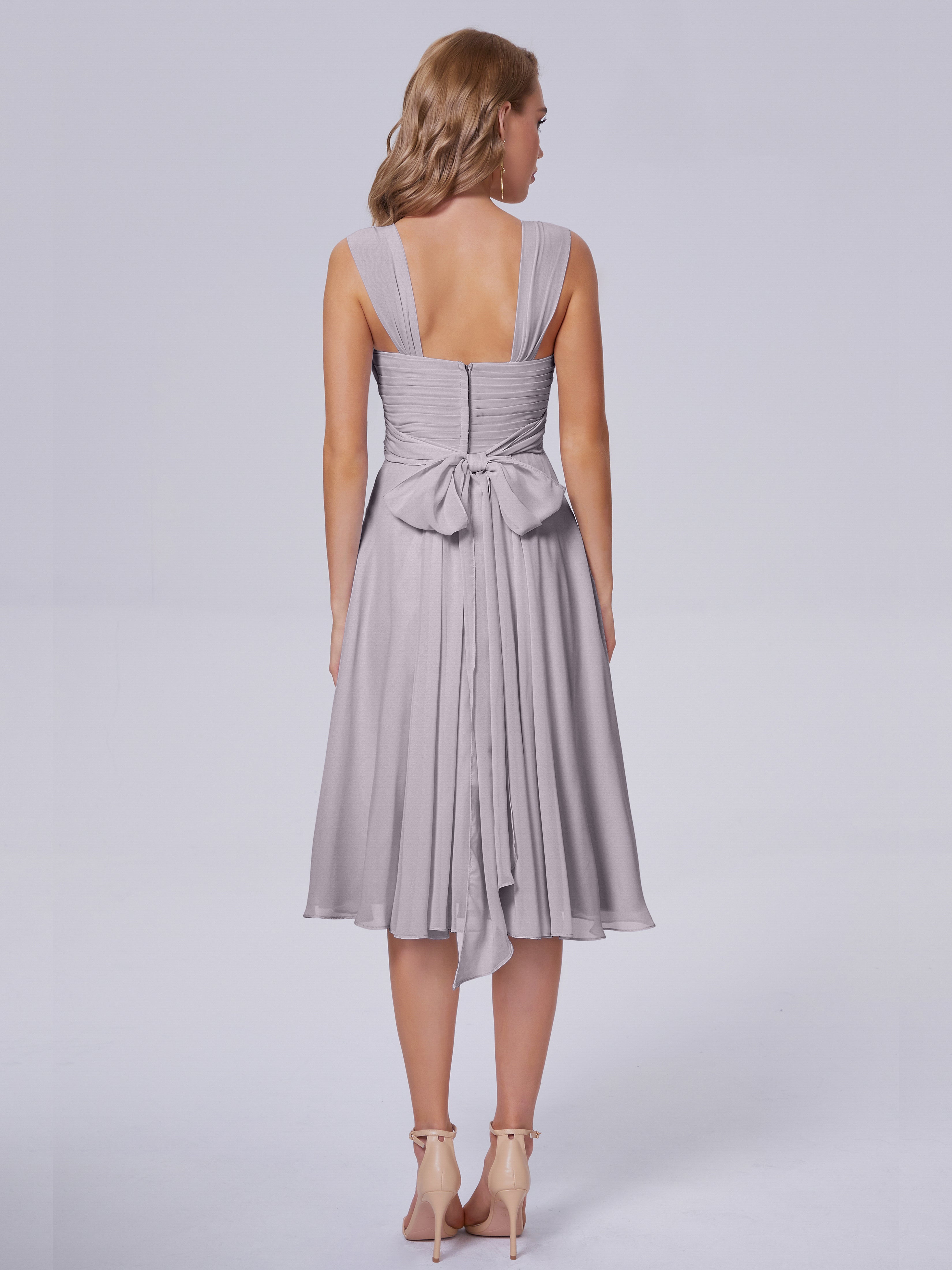 Mya Best Short Bridesmaid Dresses With Bowknot