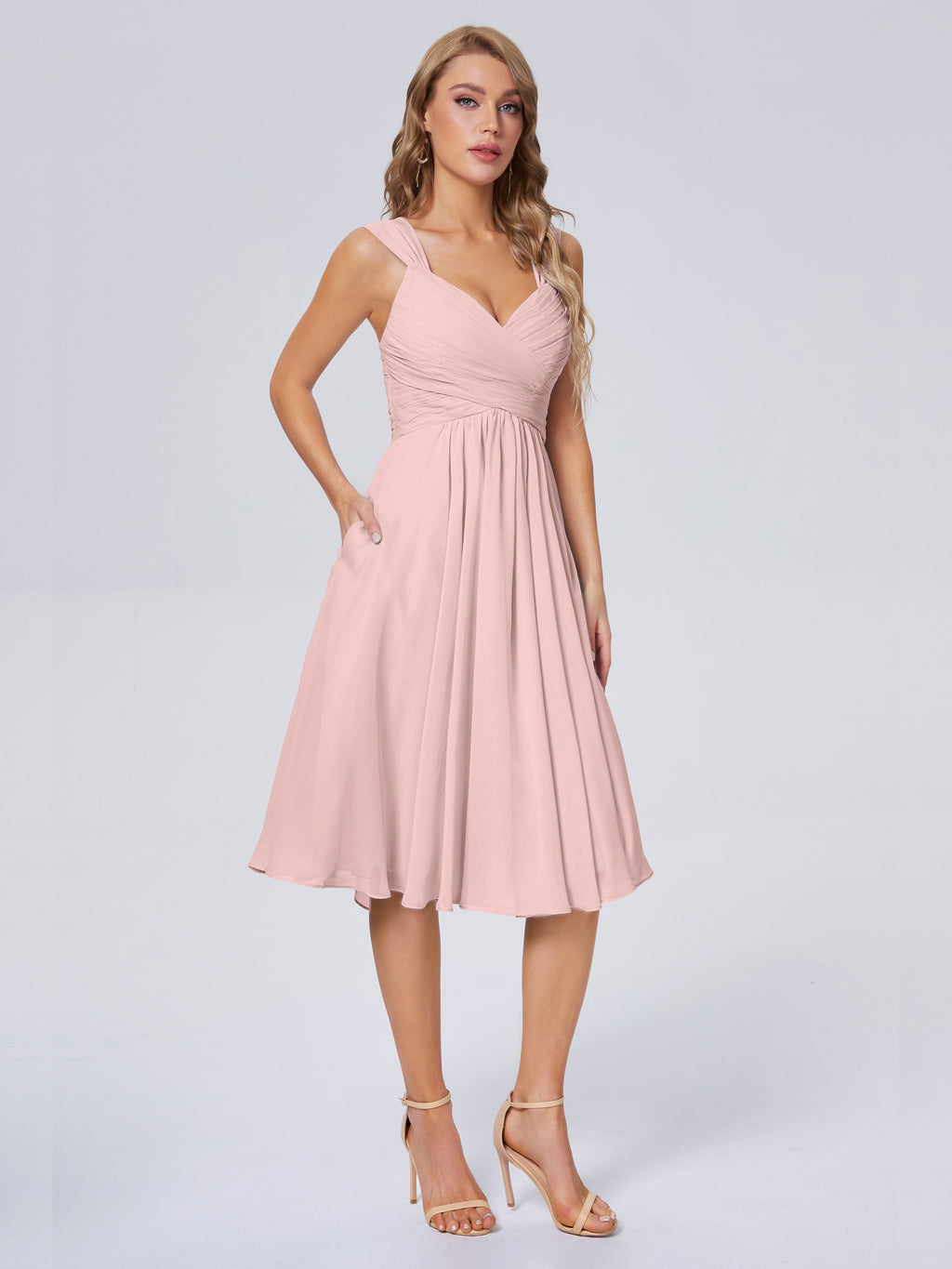Mya Best Short Bridesmaid Dresses With Bowknot