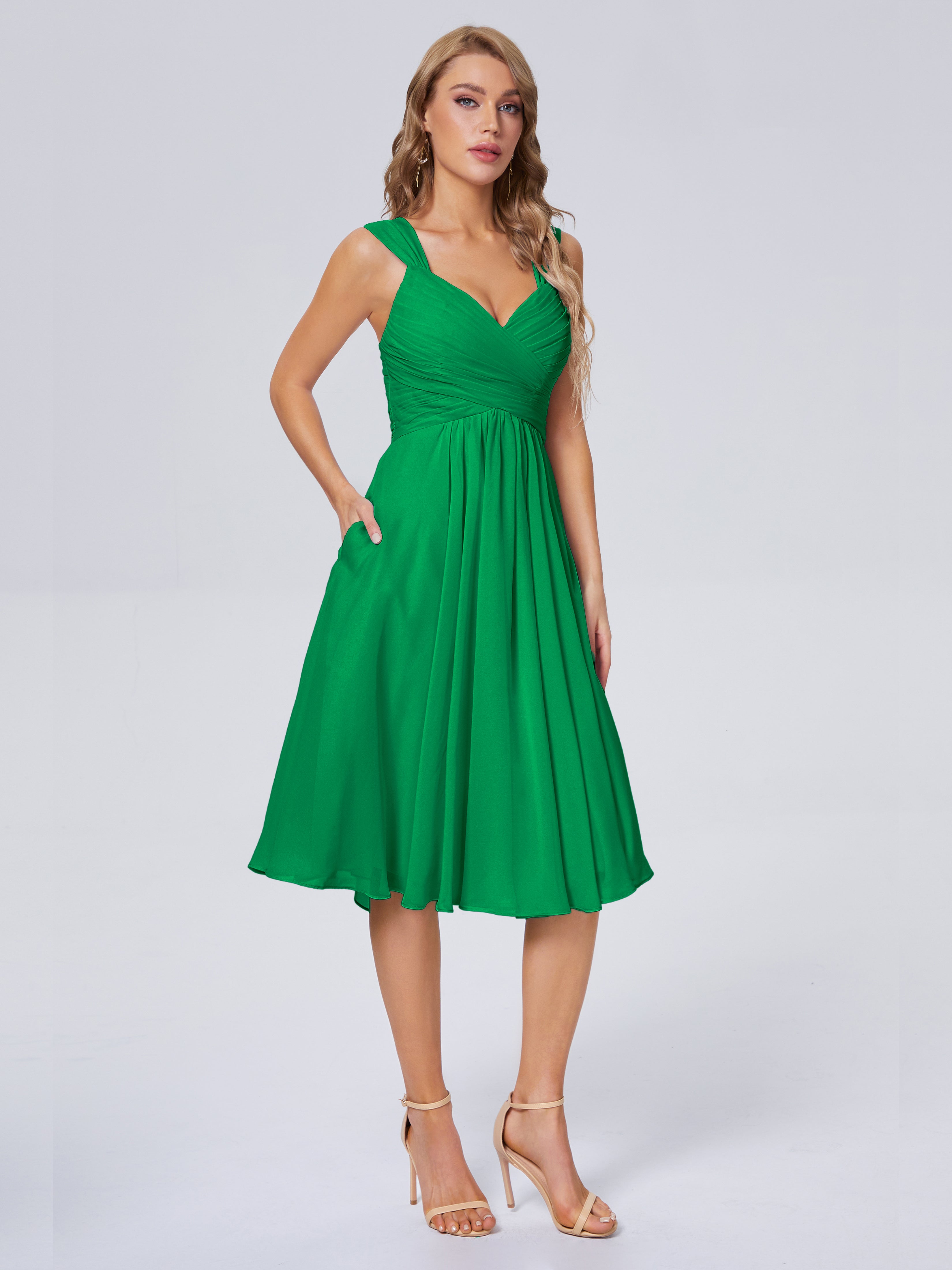 Mya Best Short Bridesmaid Dresses With Bowknot