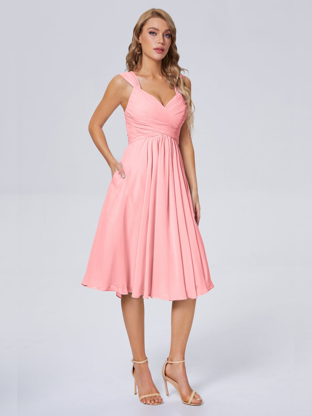 Mya Best Short Bridesmaid Dresses With Bowknot
