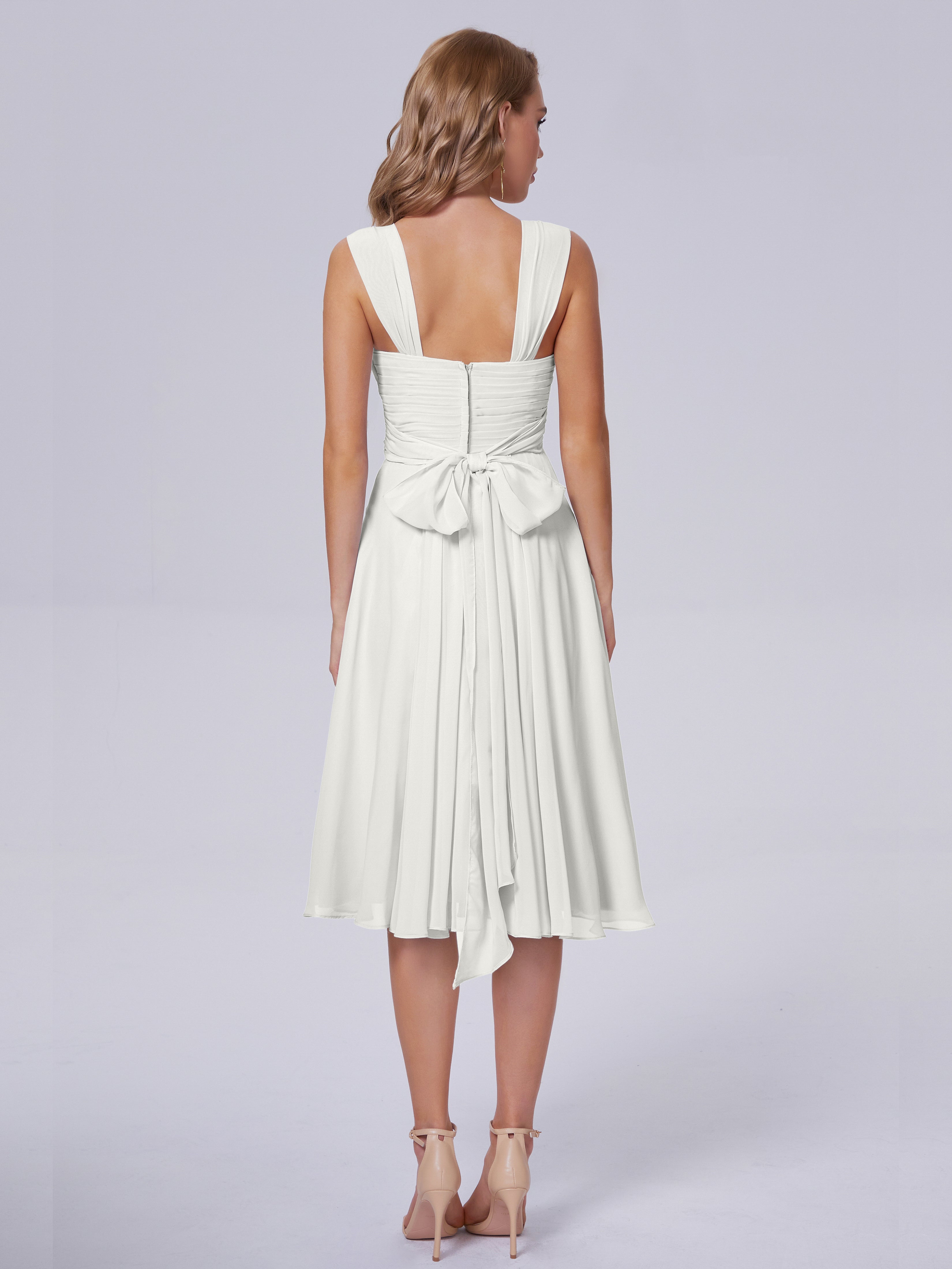Mya Best Short Bridesmaid Dresses With Bowknot