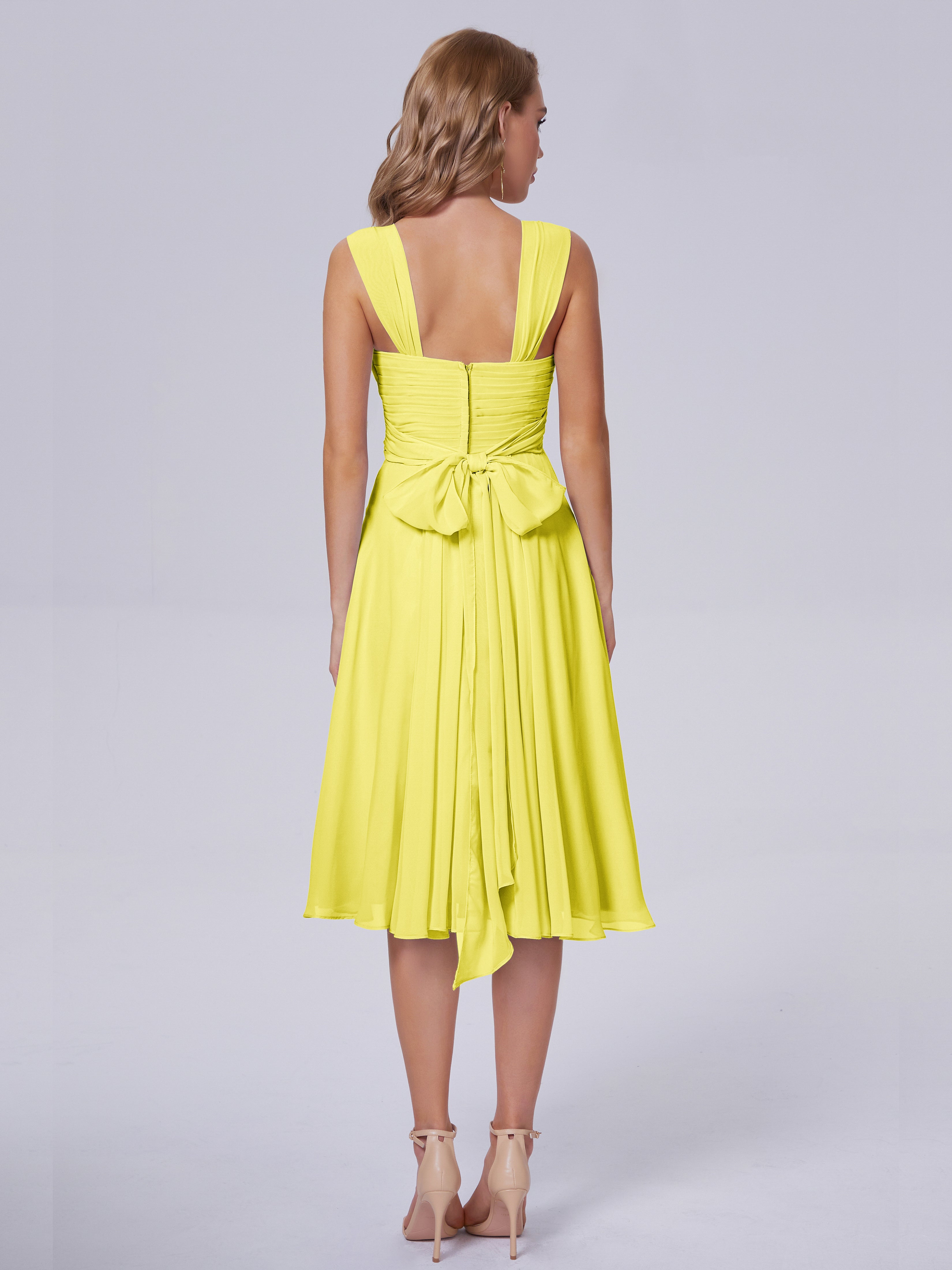 Mya Best Short Bridesmaid Dresses With Bowknot