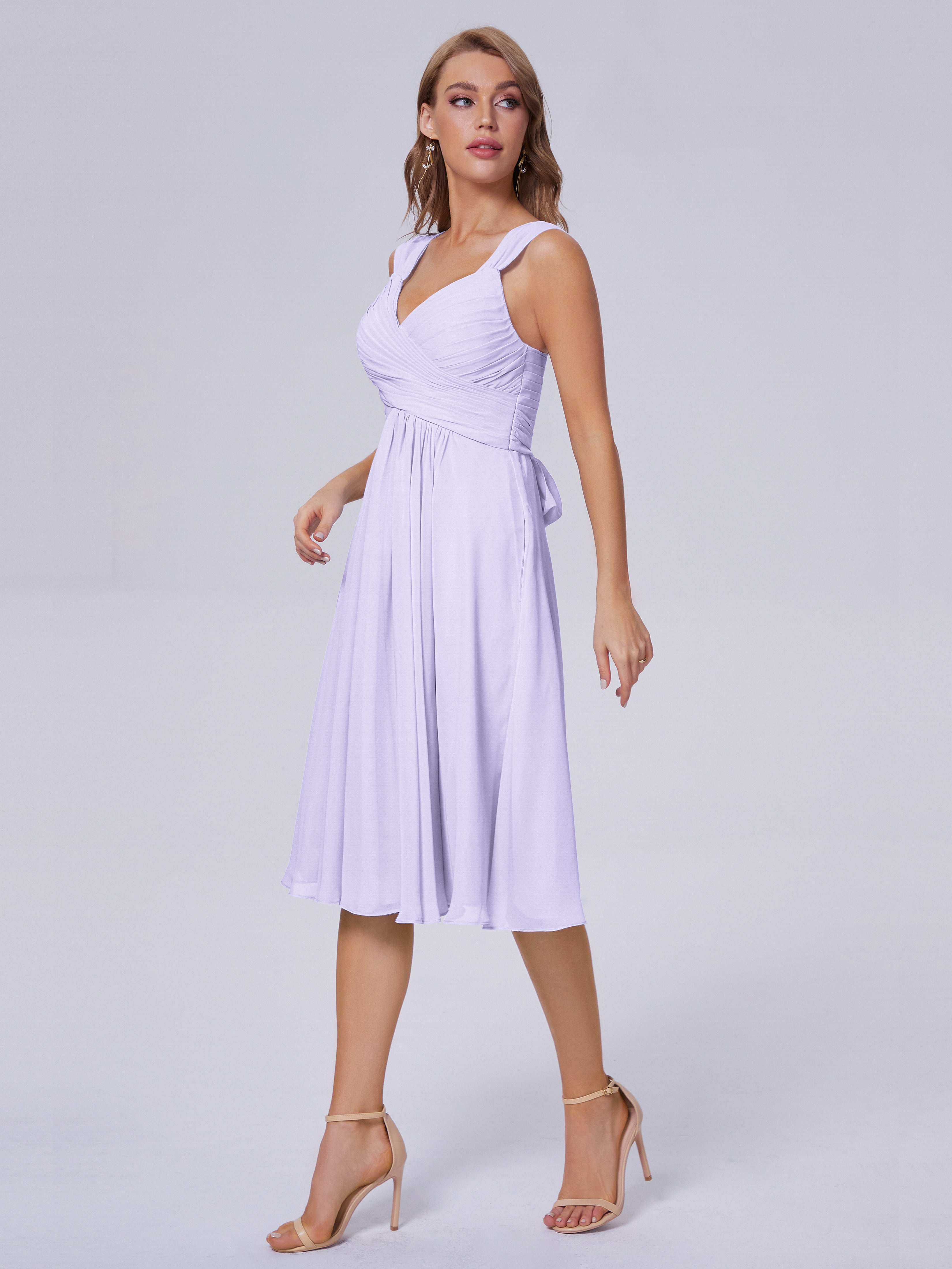 Mya Best Short Bridesmaid Dresses With Bowknot
