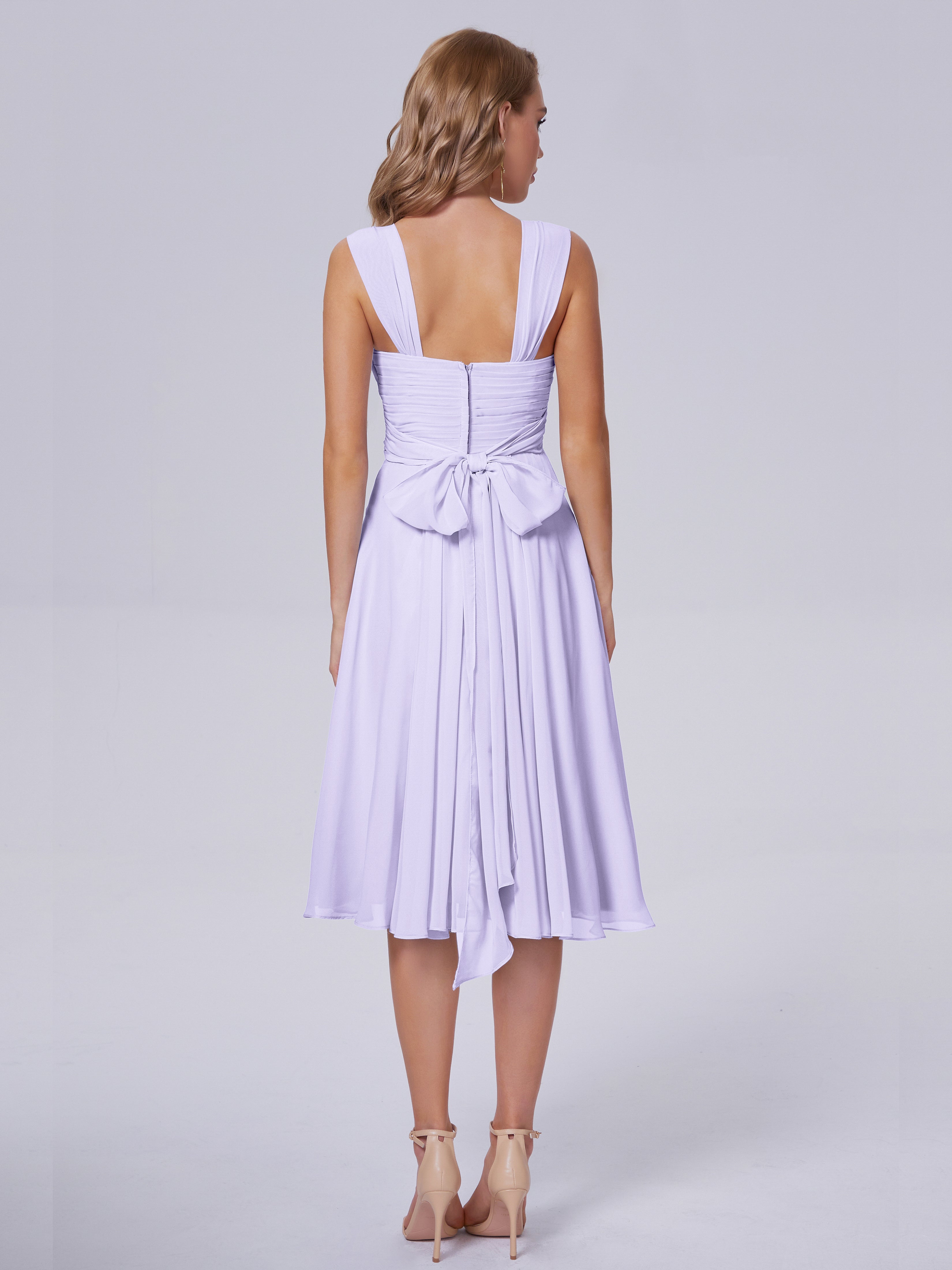 Mya Best Short Bridesmaid Dresses With Bowknot