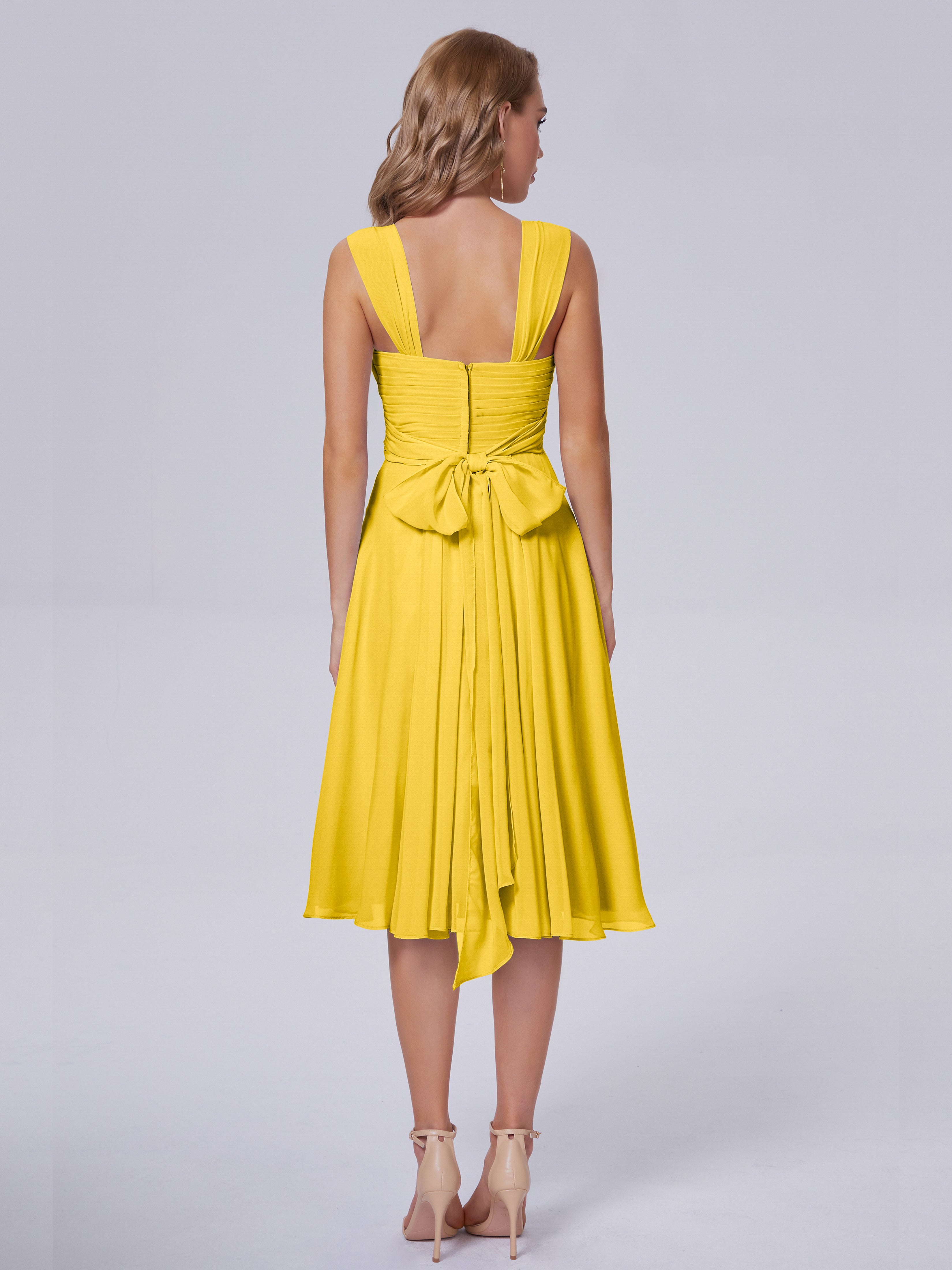 Mya Best Short Bridesmaid Dresses With Bowknot