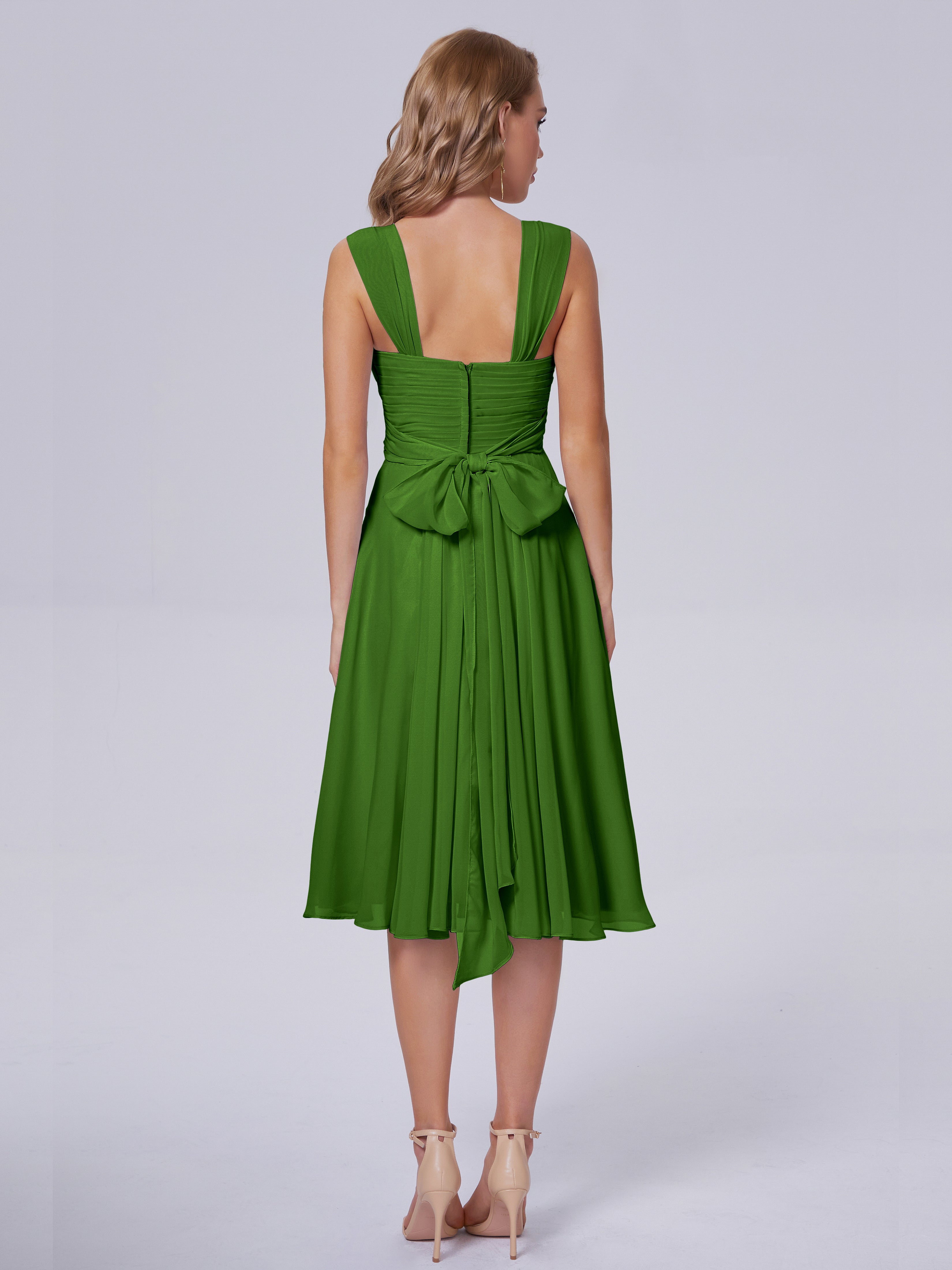 Mya Best Short Bridesmaid Dresses With Bowknot