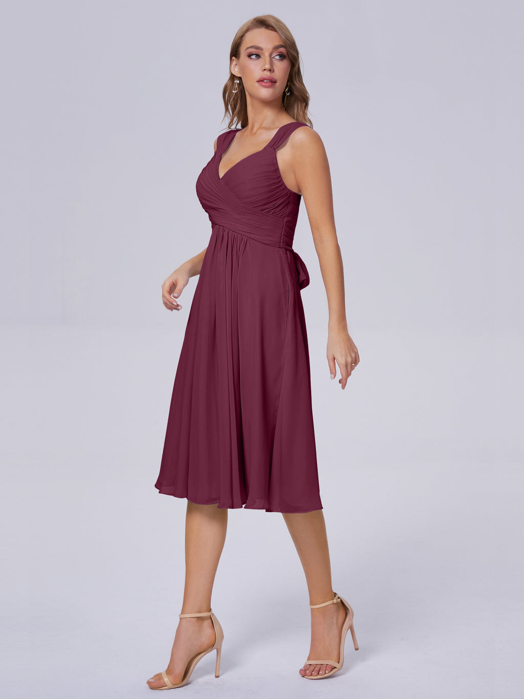 Mya Best Short Bridesmaid Dresses With Bowknot