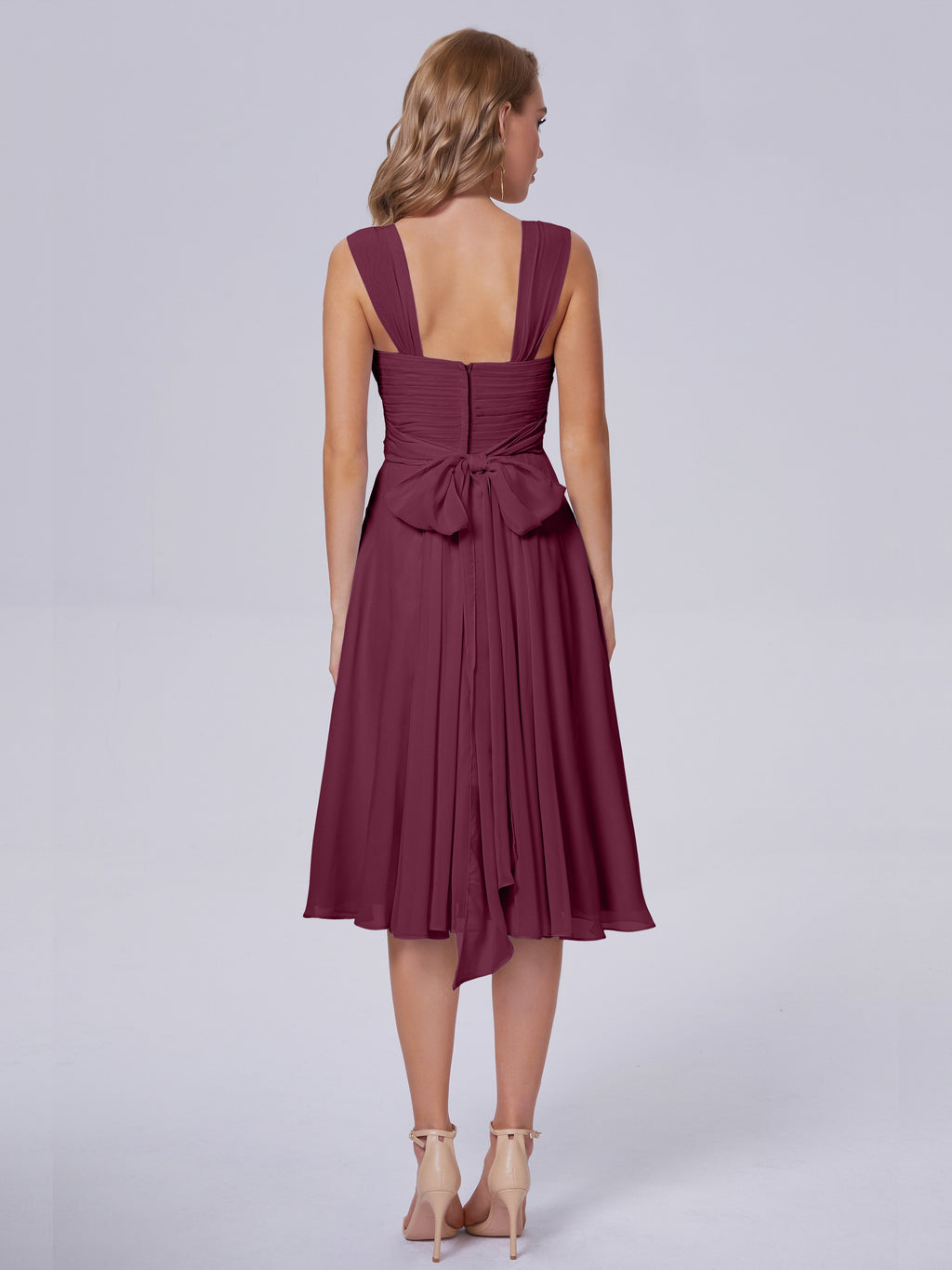 Mya Best Short Bridesmaid Dresses With Bowknot
