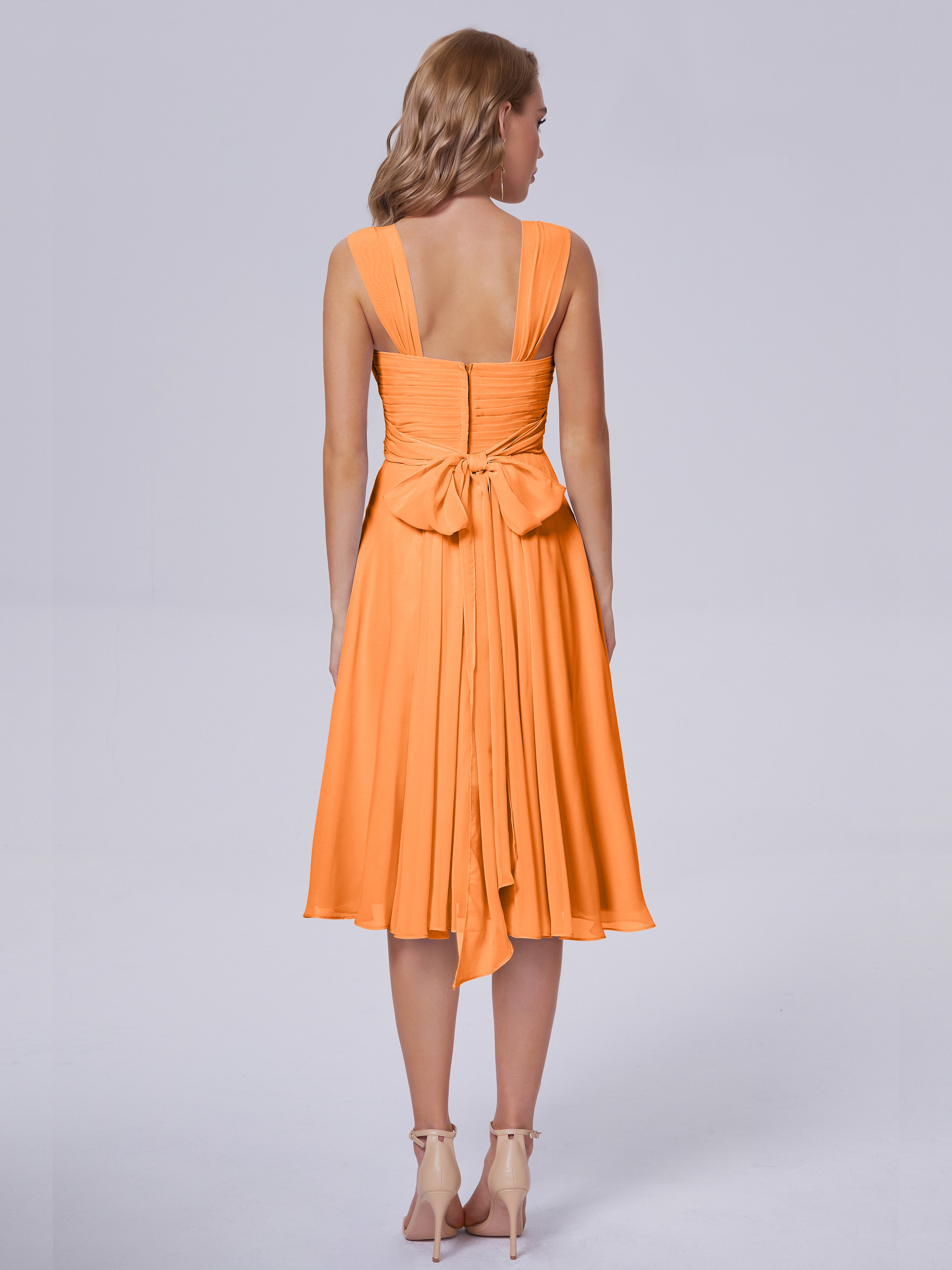 Mya Best Short Bridesmaid Dresses With Bowknot