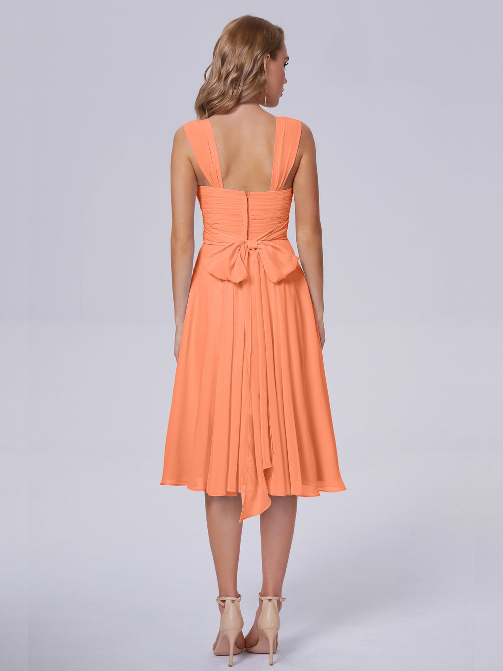 Mya Best Short Bridesmaid Dresses With Bowknot