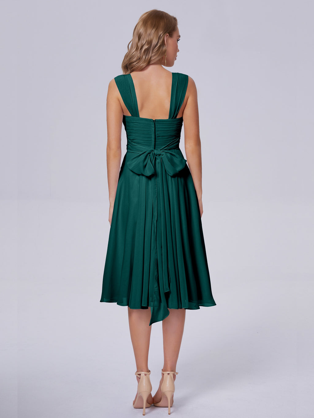 Mya Best Short Bridesmaid Dresses With Bowknot