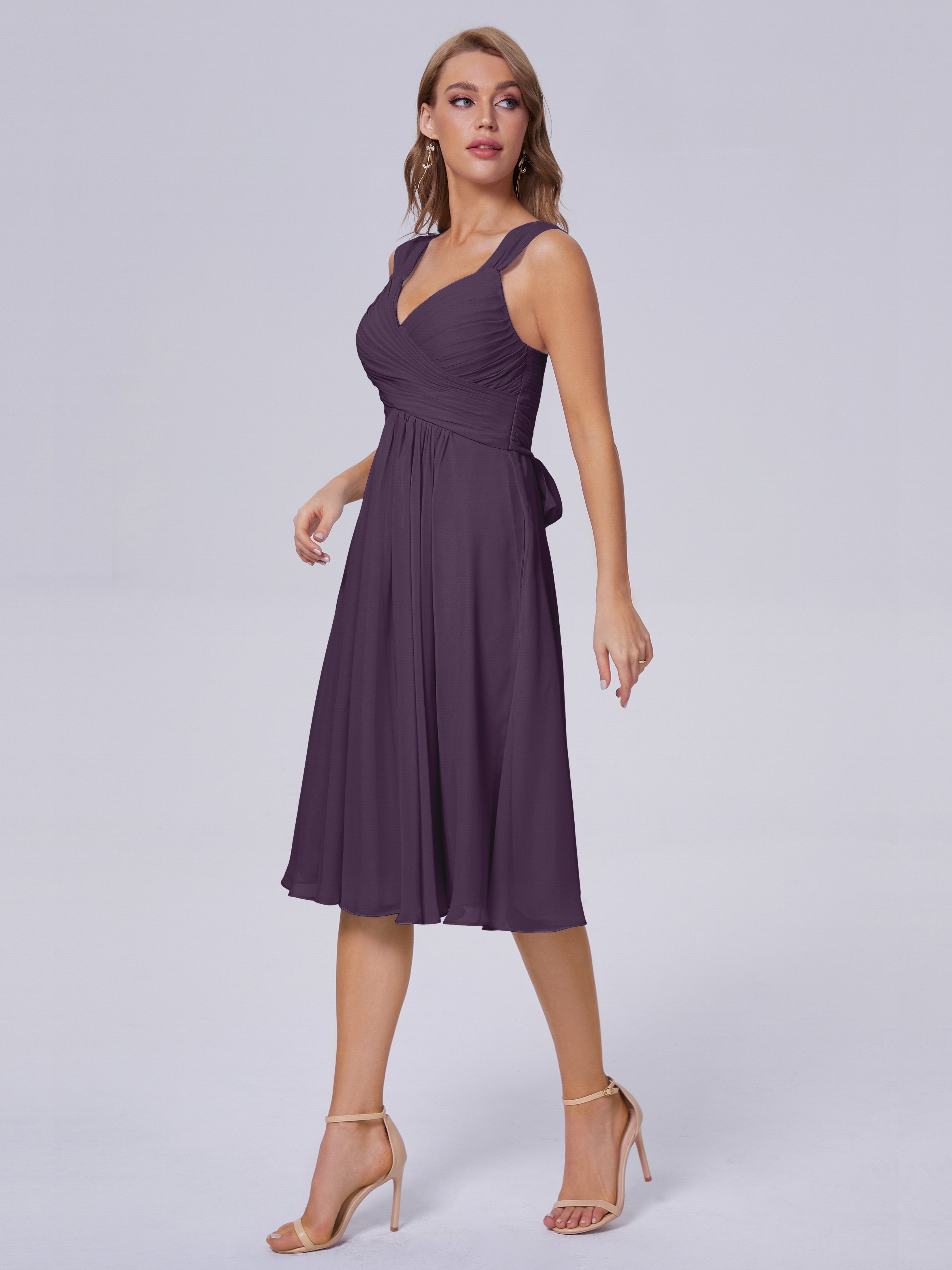 Mya Best Short Bridesmaid Dresses With Bowknot