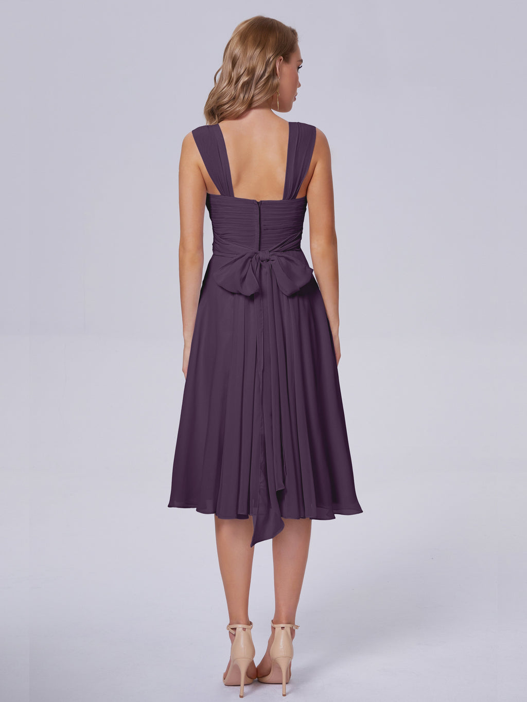 Mya Best Short Bridesmaid Dresses With Bowknot