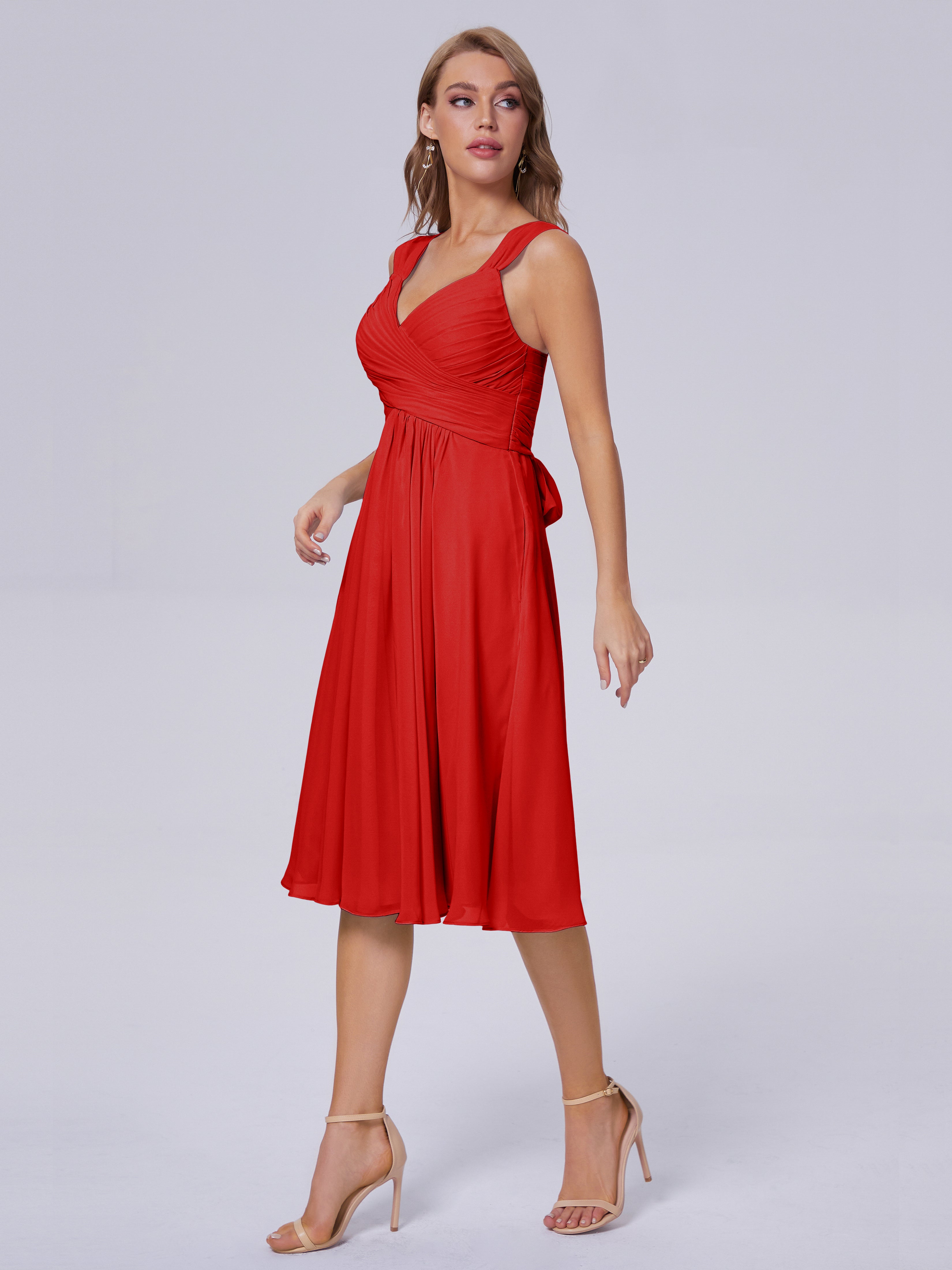 Mya Best Short Bridesmaid Dresses With Bowknot