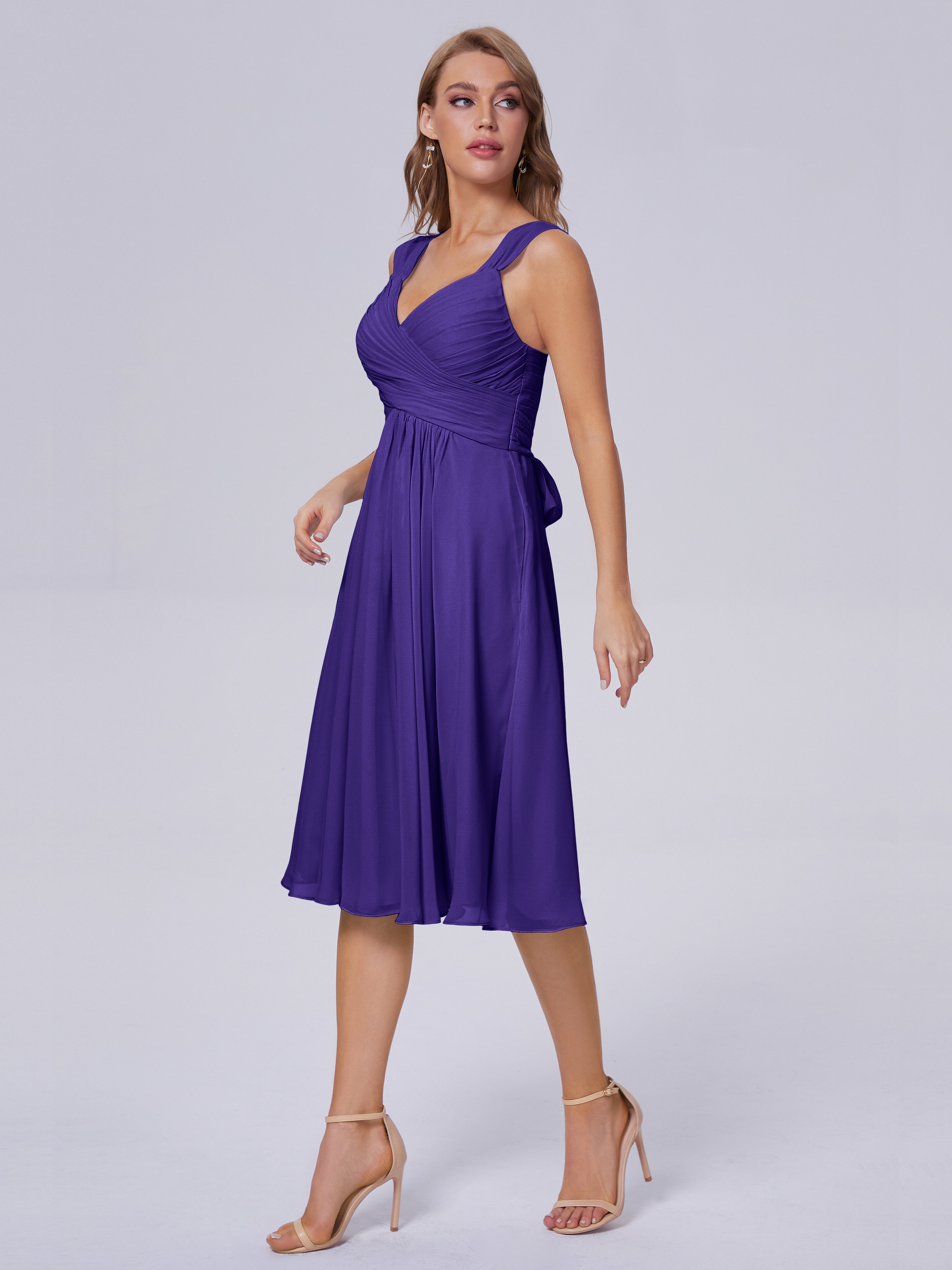 Mya Best Short Bridesmaid Dresses With Bowknot