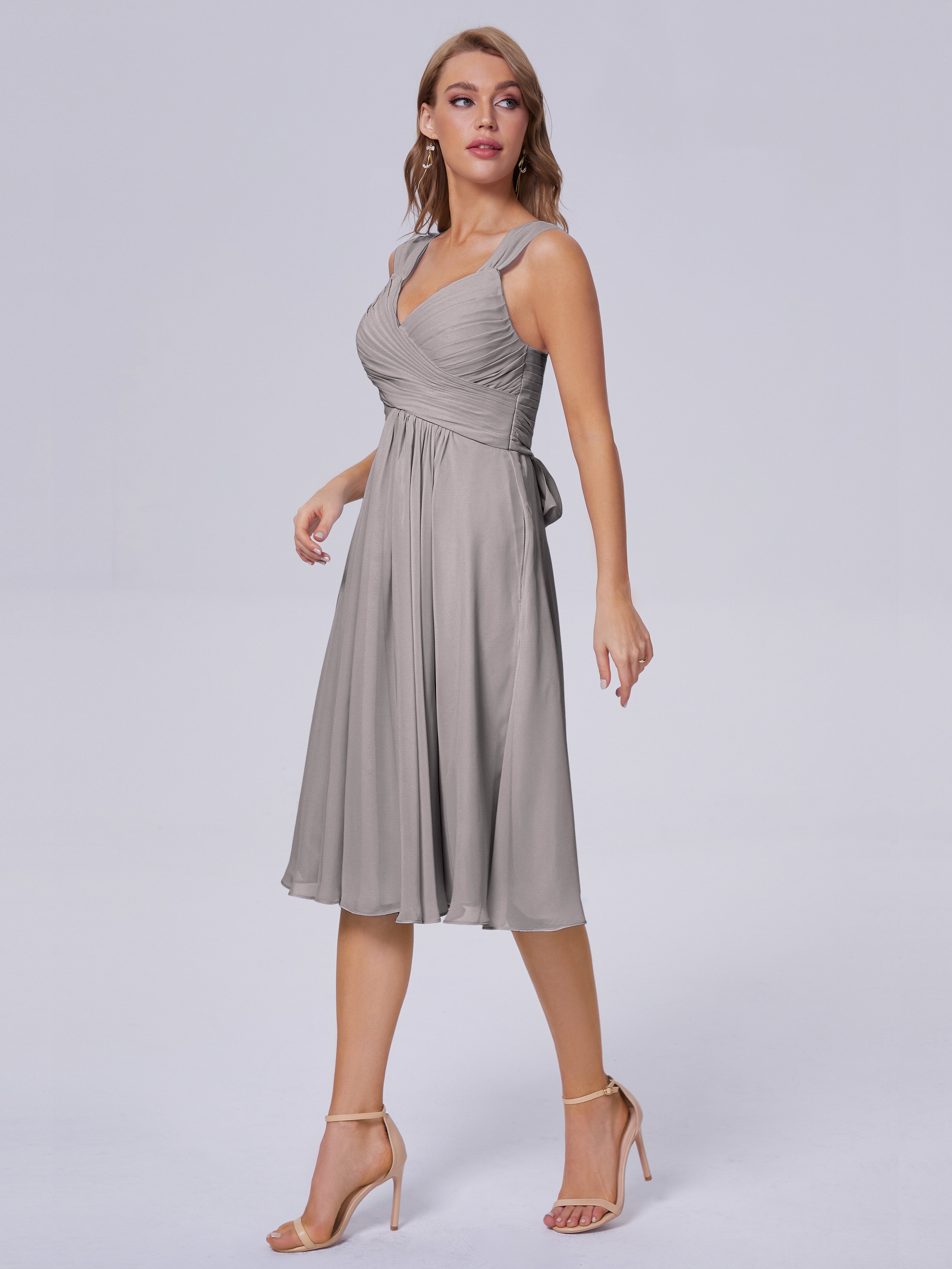 Mya Best Short Bridesmaid Dresses With Bowknot