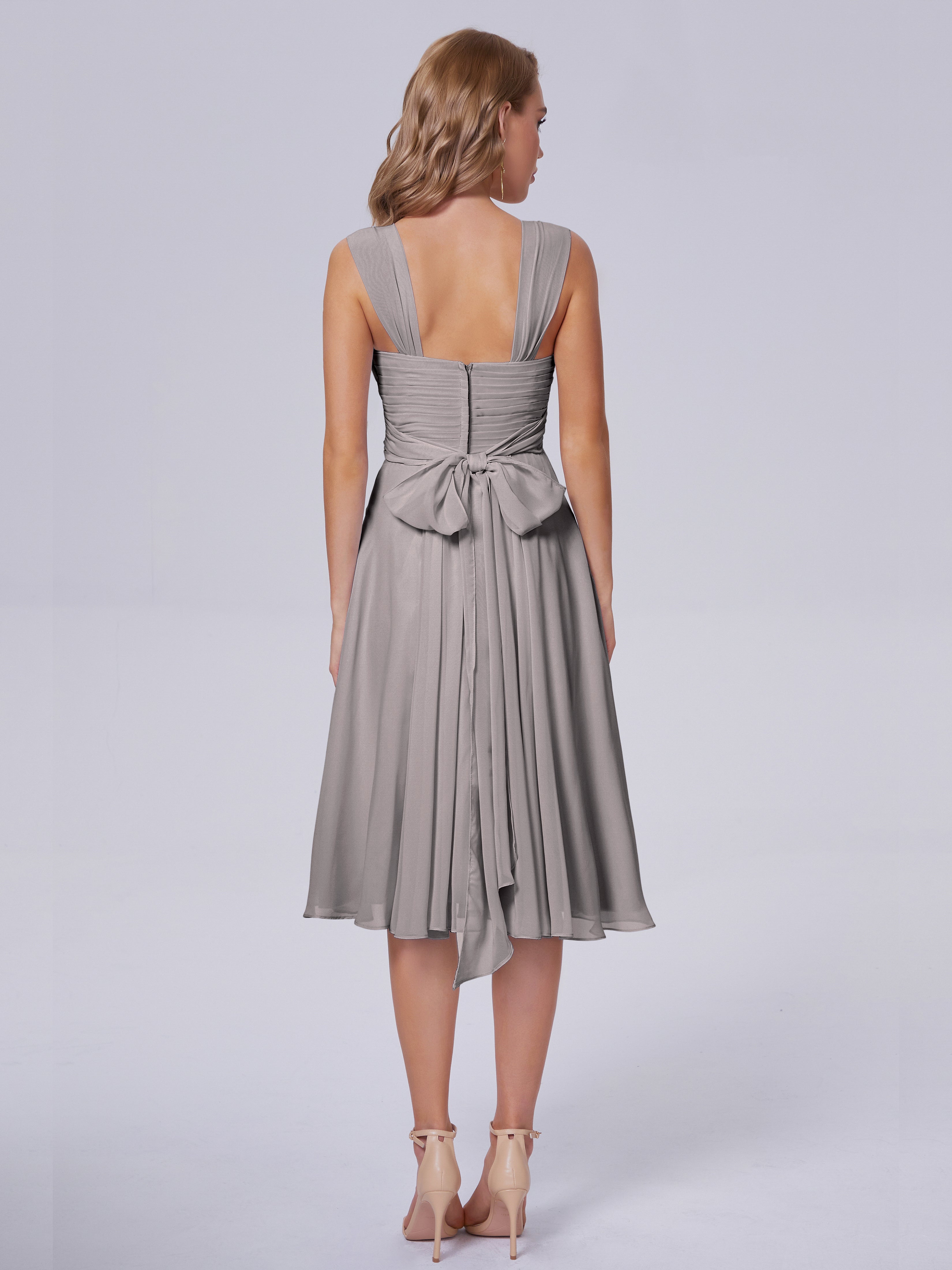 Mya Best Short Bridesmaid Dresses With Bowknot