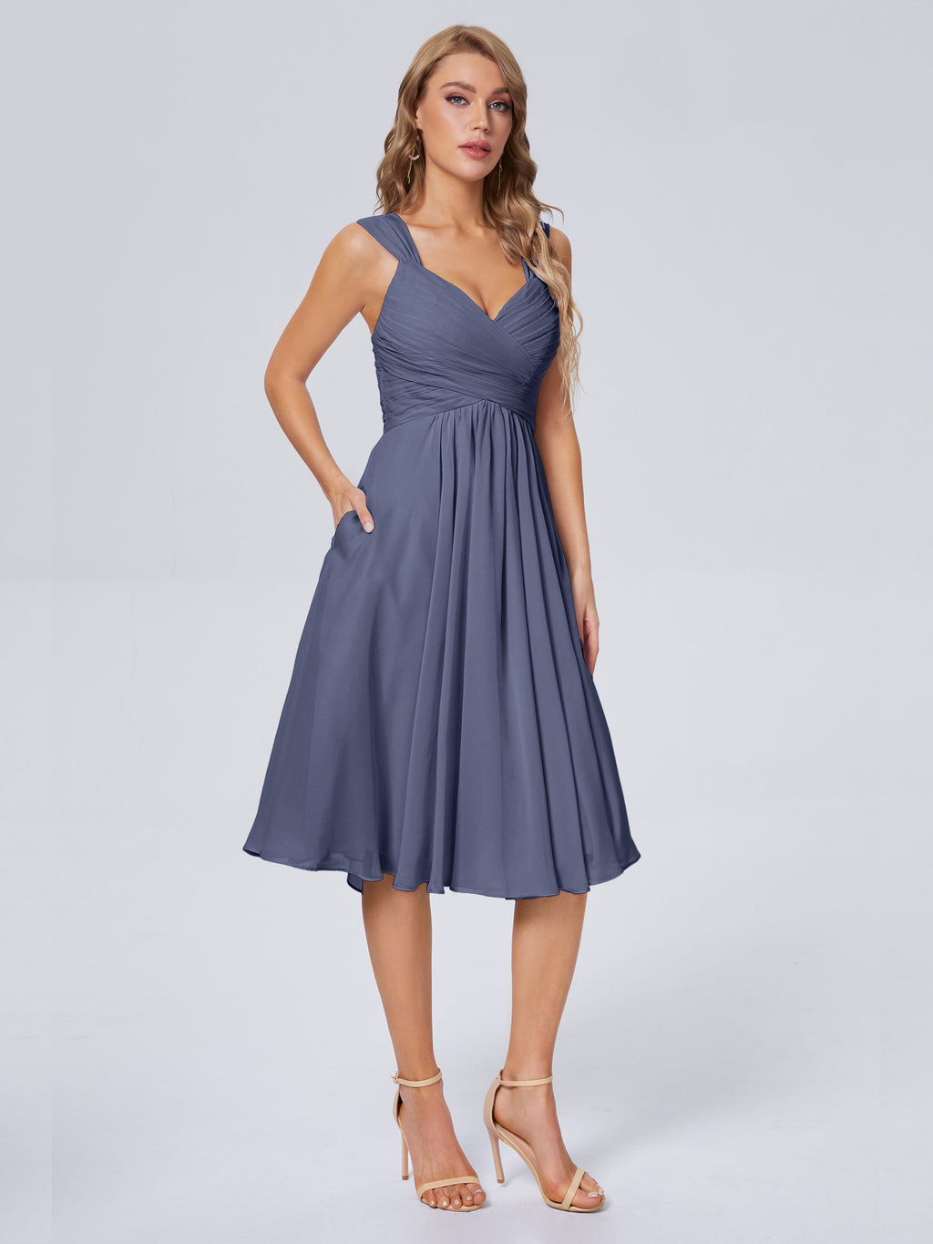 Mya Best Short Bridesmaid Dresses With Bowknot