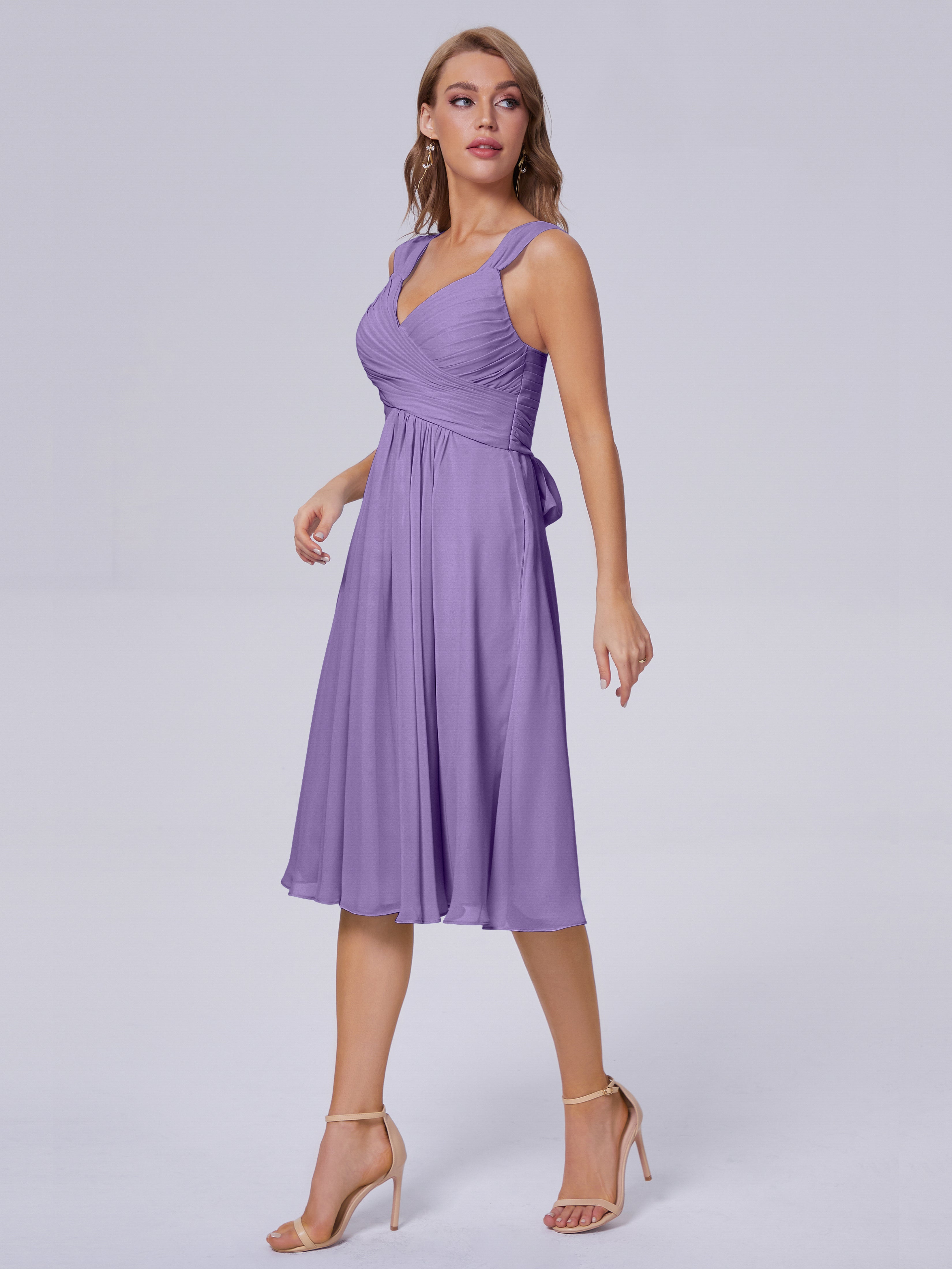 Mya Best Short Bridesmaid Dresses With Bowknot