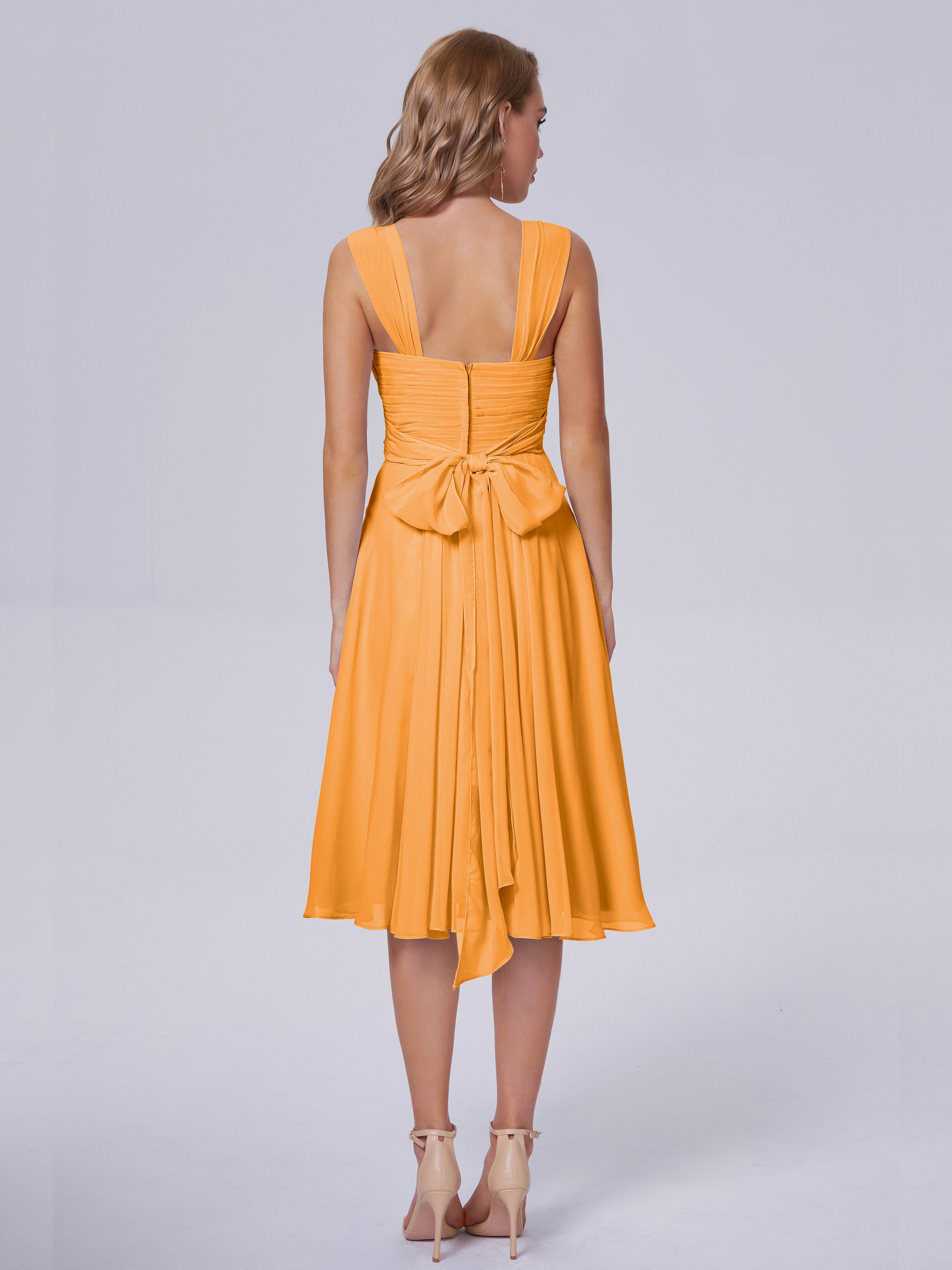 Mya Best Short Bridesmaid Dresses With Bowknot
