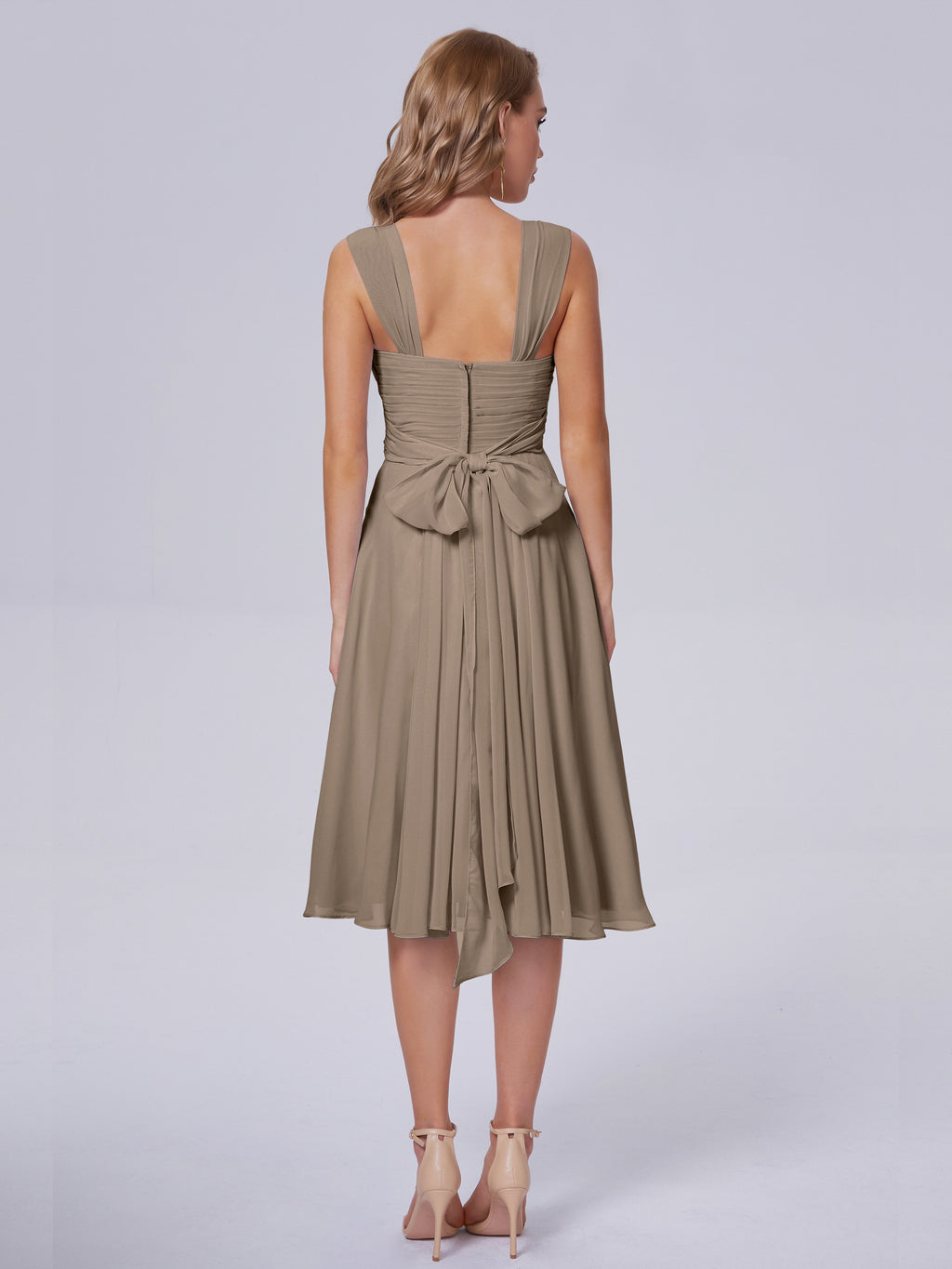 Mya Best Short Bridesmaid Dresses With Bowknot