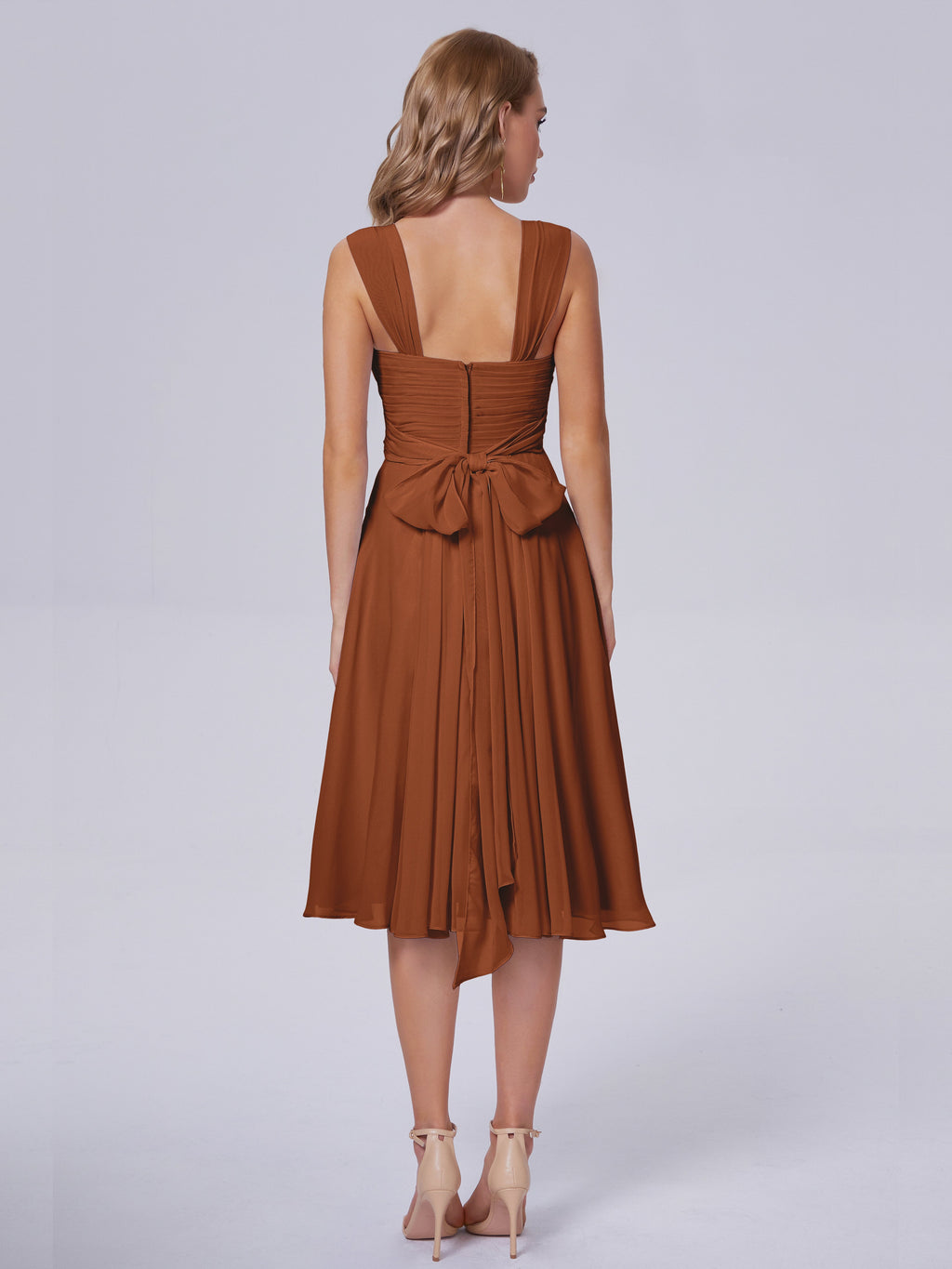 Mya Best Short Bridesmaid Dresses With Bowknot