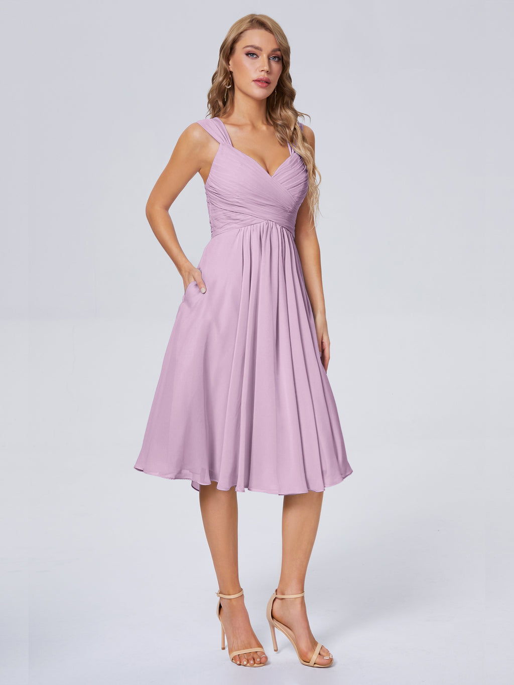 Mya Best Short Bridesmaid Dresses With Bowknot