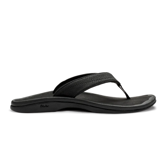 Ohana Womens Black Leather