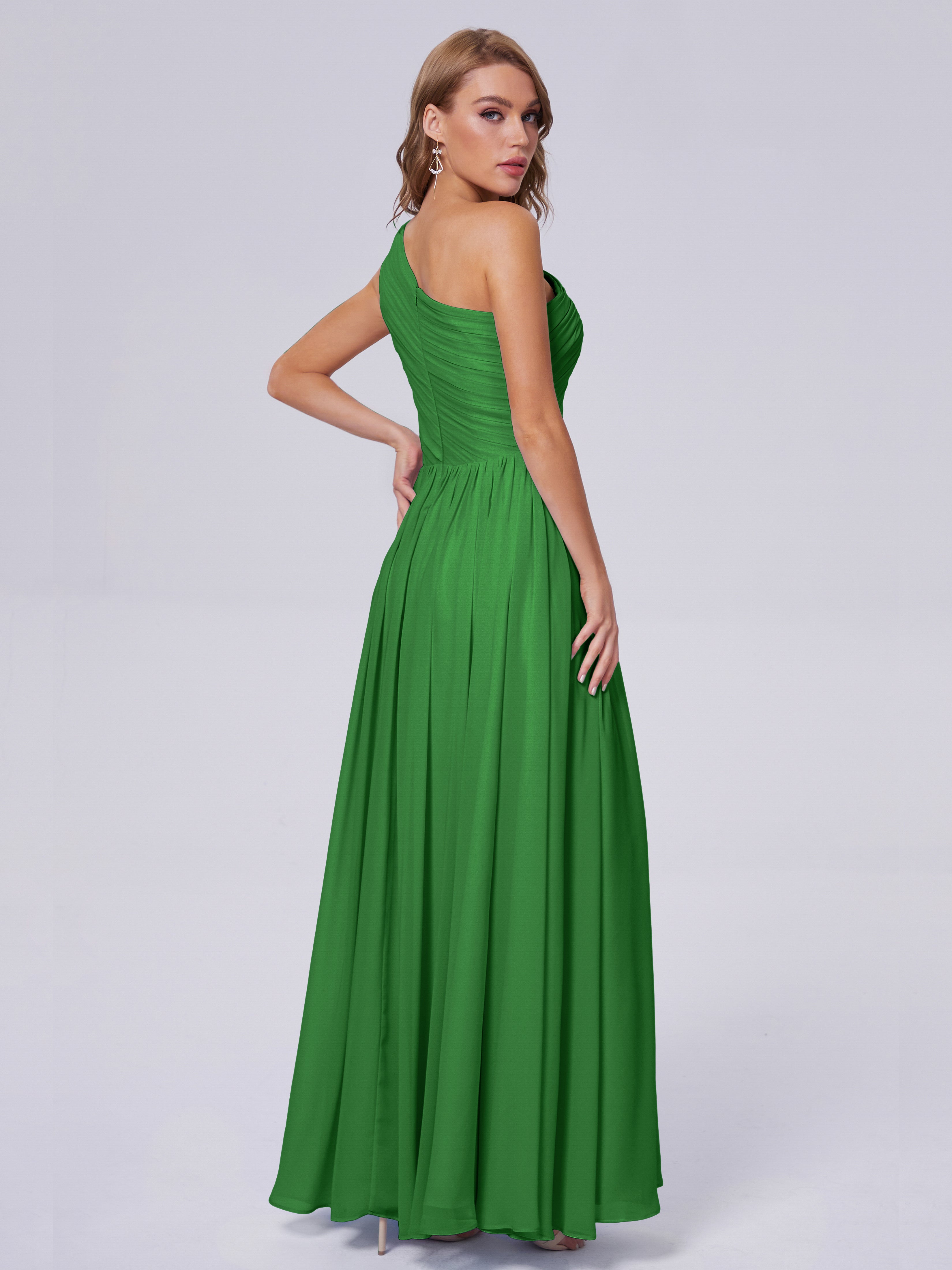 Paige Inexpensive One Shoulder Chiffon Bridesmaid Dresses
